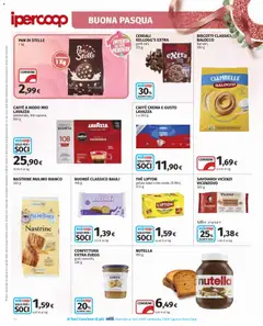 Anteprima del volantino Ipercoop volantino valido a partire dal 26.03.2026 | Pagina: 16 | Prodotti: Ciambelle, Biscotti, Nutella, Savoiardi
