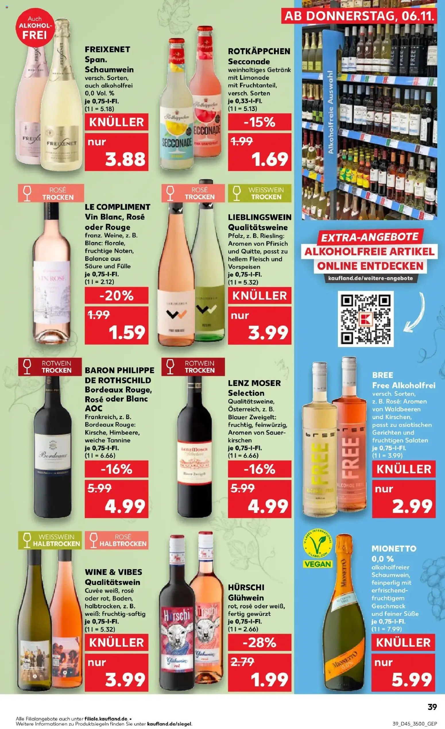 Kaufland prospekt Leipzig	 – gültig ab 10.11.2025 | Seite: 39 | Produkte: Freixenet, Weißwein, Rouge, Fleisch