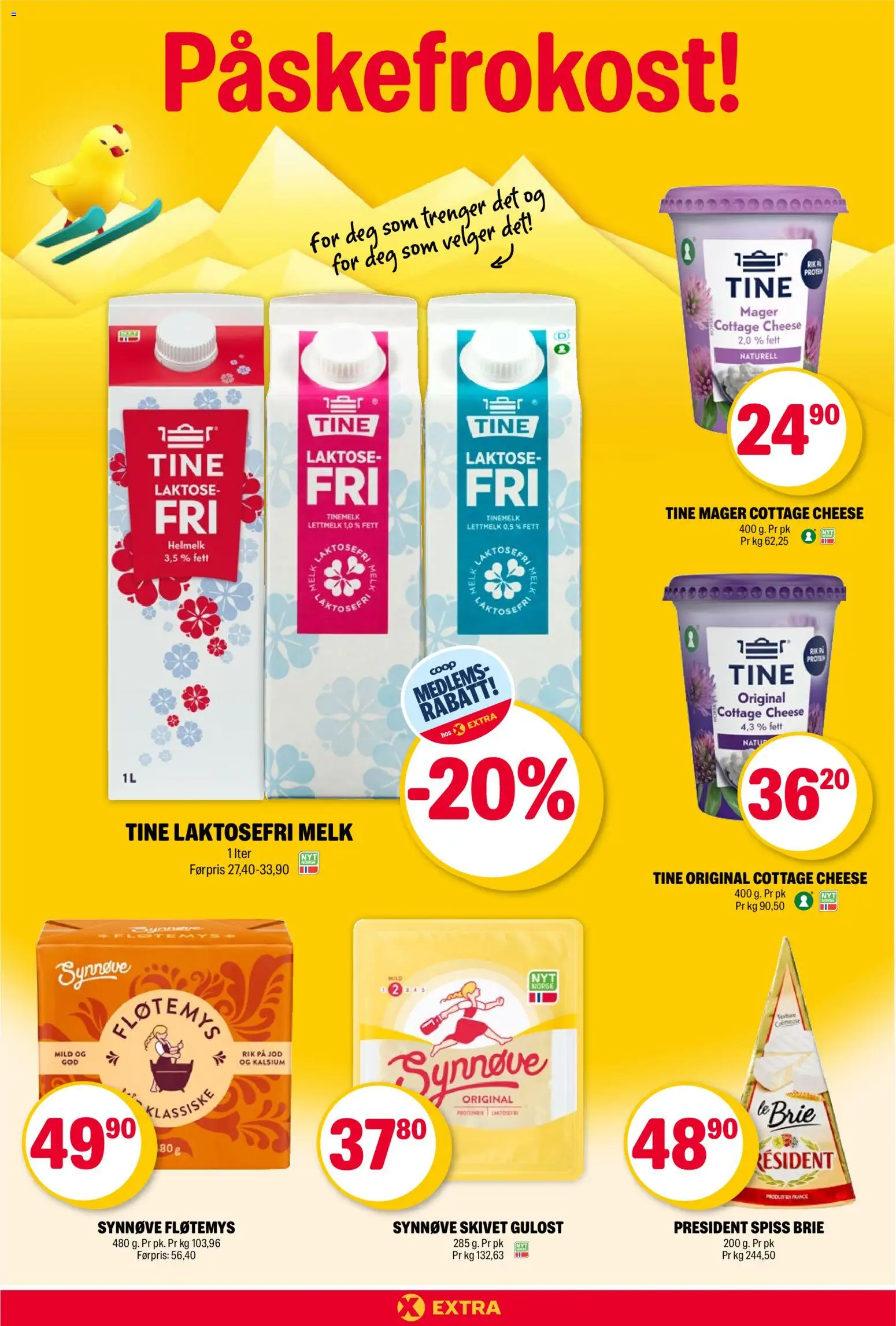 {H1} | Side: 12 | Produkter: Melk, Helmelk, Gulost, Chiuvetă