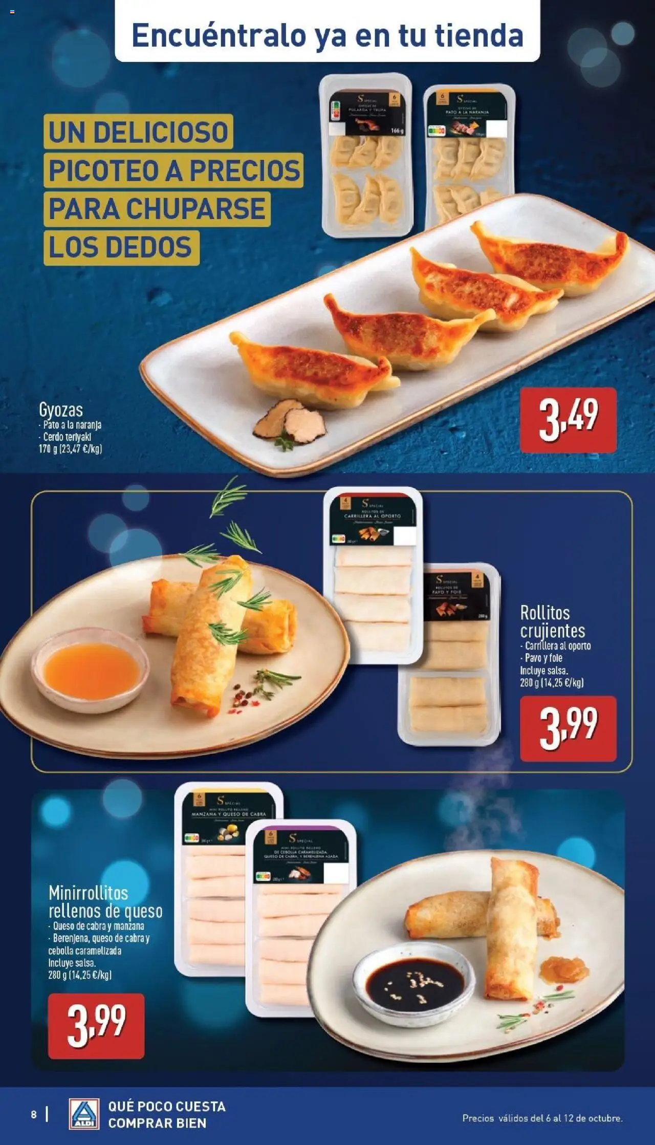 Aldi folleto Península │ válido desde el 06.10.2025 | Página: 8 | Productos: Queso, Cerdo, Manzana, Παγωμένο τσάι