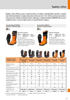 Kožené topánky DYNAMIC S3, Výška holene (cca) 20 cm, EN ISO 17249, Hmonosť (kg) (cca pre veľ. 42) 2,0, Trieda ochrany proti porezaniu 1, Silná hovädzia koža, Vodeodpudivé / vodeodolné, Záberová profilová podošva, Ortopedická vložka, Oceľová výstuž špičky, Oceľová medzipodošva, Vystlaná holeň, Vysoký odvaľovací komfort, Vhodné pre klince │ platný od 01.04.2025 | Strana: 151