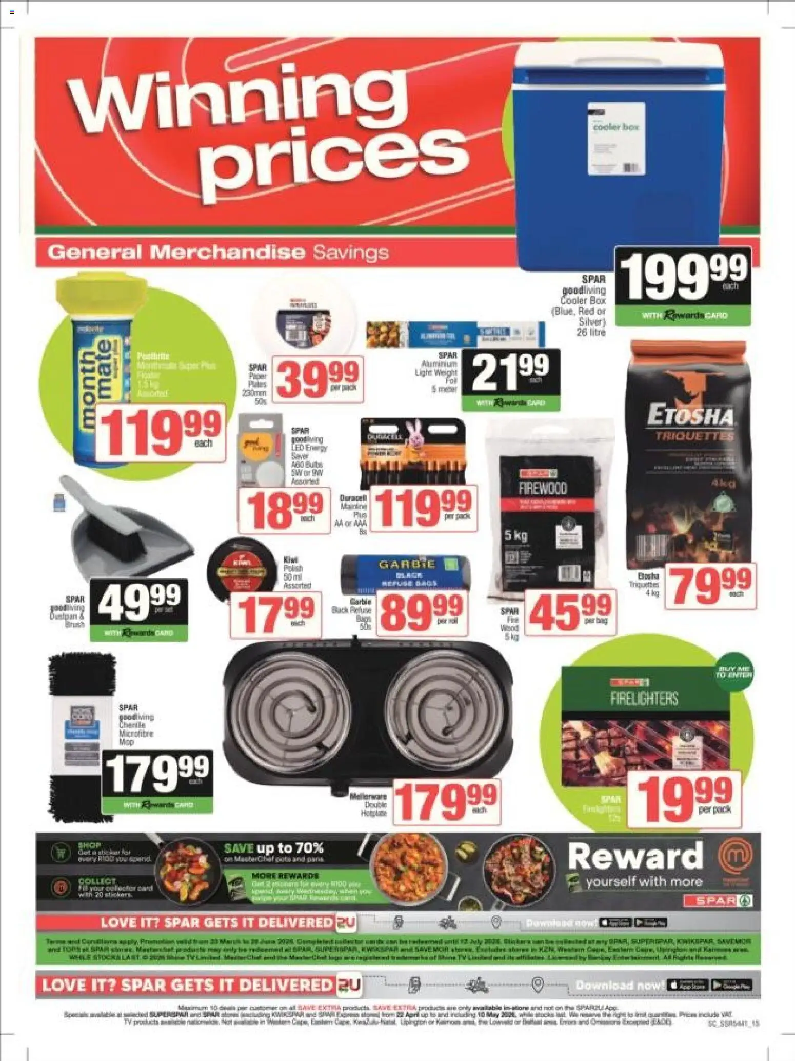 New Spar catalogue – valid from 22.04.2026 | Page: 16 | Products: Bag, Cooler, Light, Kiwi
