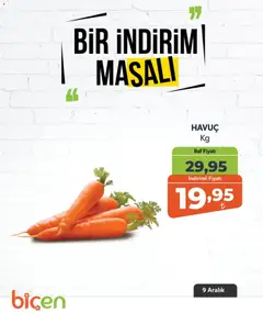 09.12.2025 tarihinden itibaren geçerli olan Biçen Market kataloğu önizlemesi
