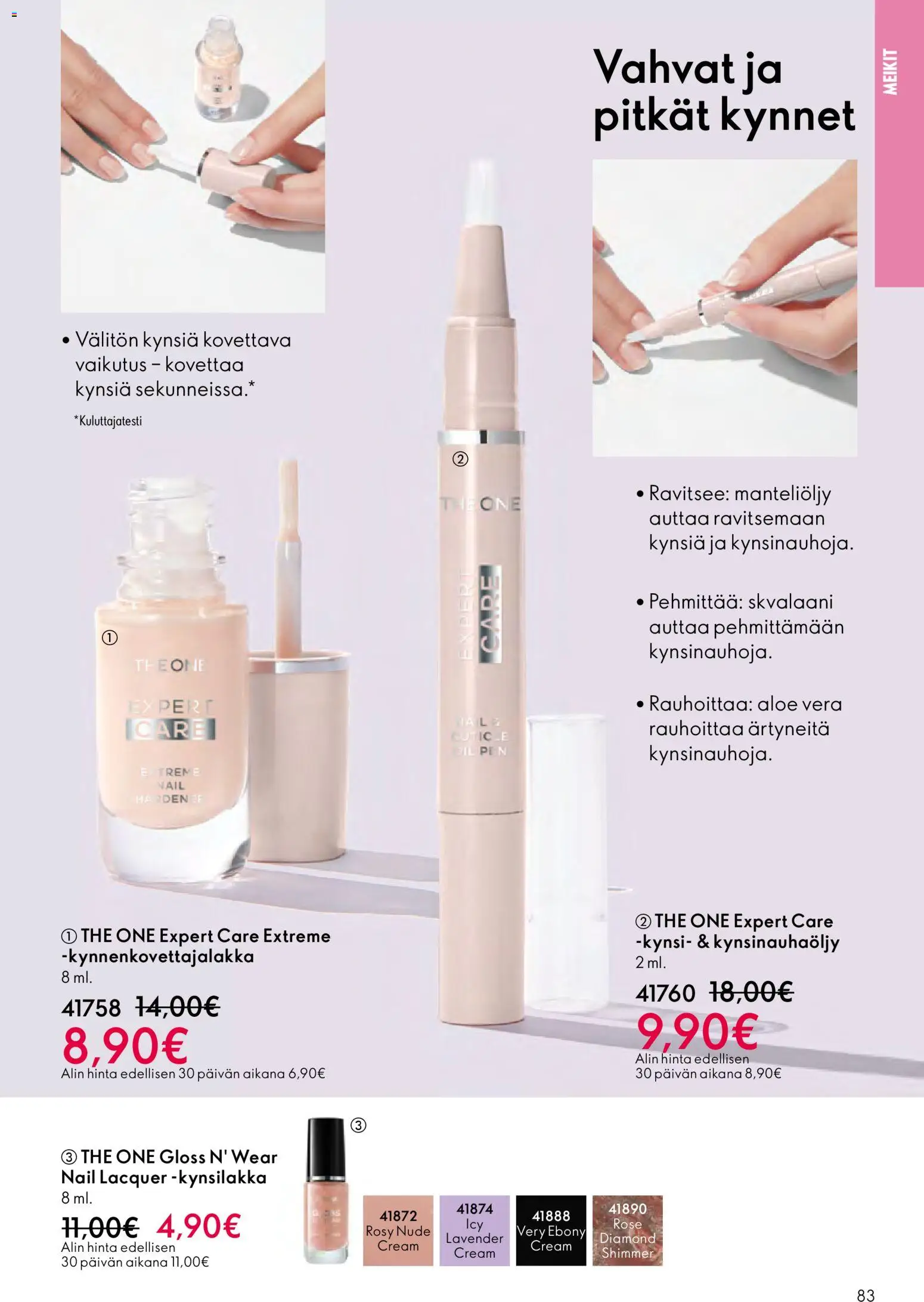Oriflame - Esite 17 – voimassa 10.12.2025 alkaen | Sivu: 83 | Tuotteet: Kynsilakka