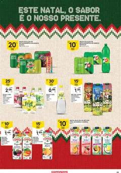 Pré-visualização ÁGUA C/GÁS FRIZE LIMÃO/GROSELHA/LIMÃO, PEPINO EGENGIBRE, Água com gás Frize Limão/Groselha/Limão, Pepino e Gengibre EMB.: 4 X 25 CL válido de 27.11.2025 | Página: 33