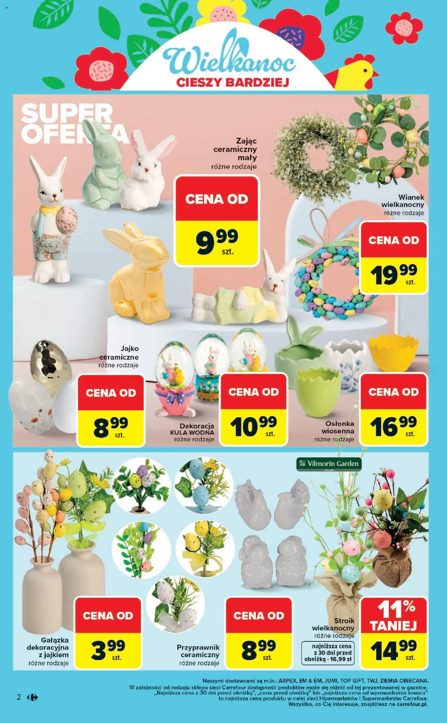 Carrefour gazetka - Wielkanoc cieszy bardziej od 09.03.2026 | Strona: 2 | Produkty: Top, Ziemia