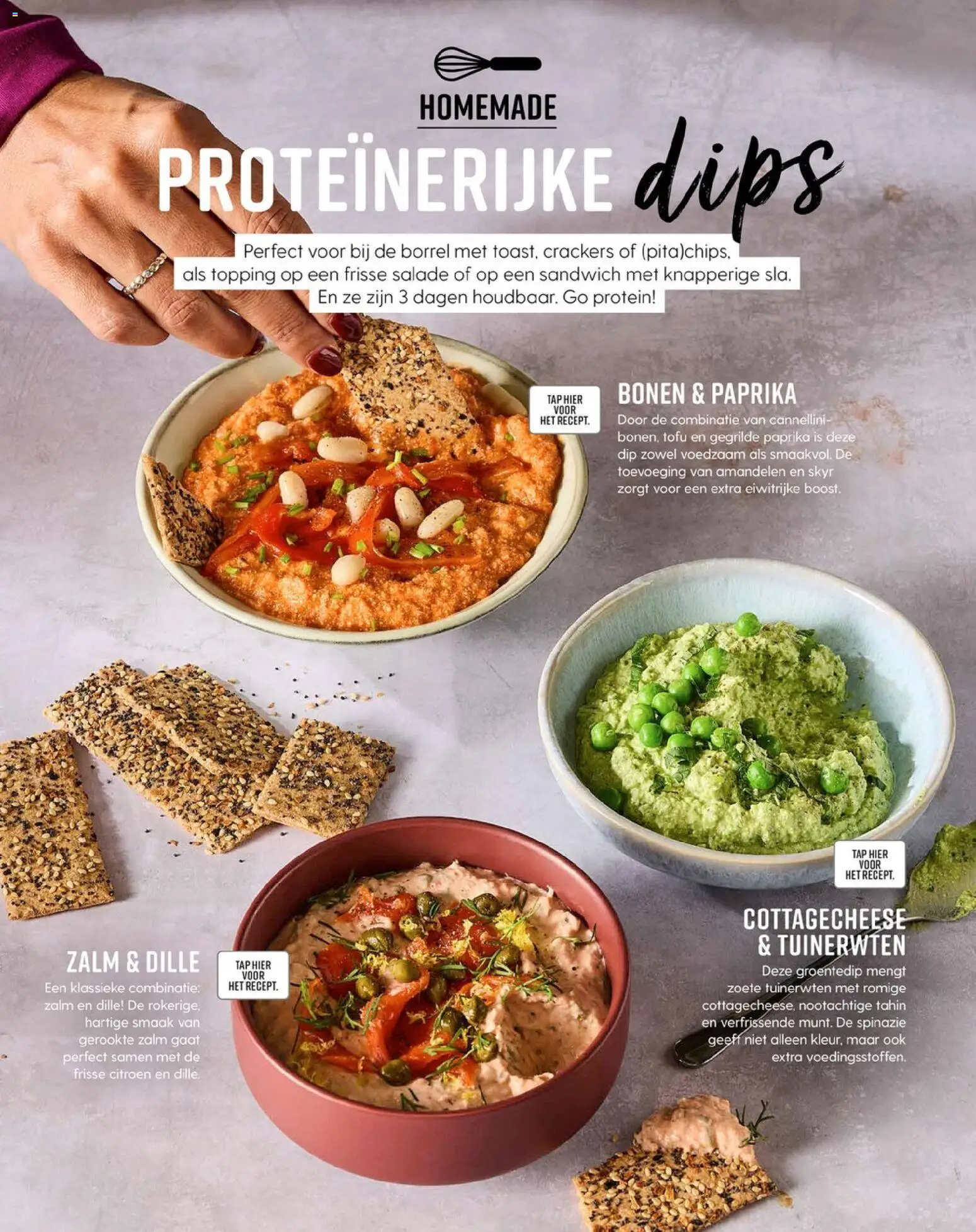 {H1} | Pagina: 110 | Producten: Spinazie, Édességek, Salade, Dip