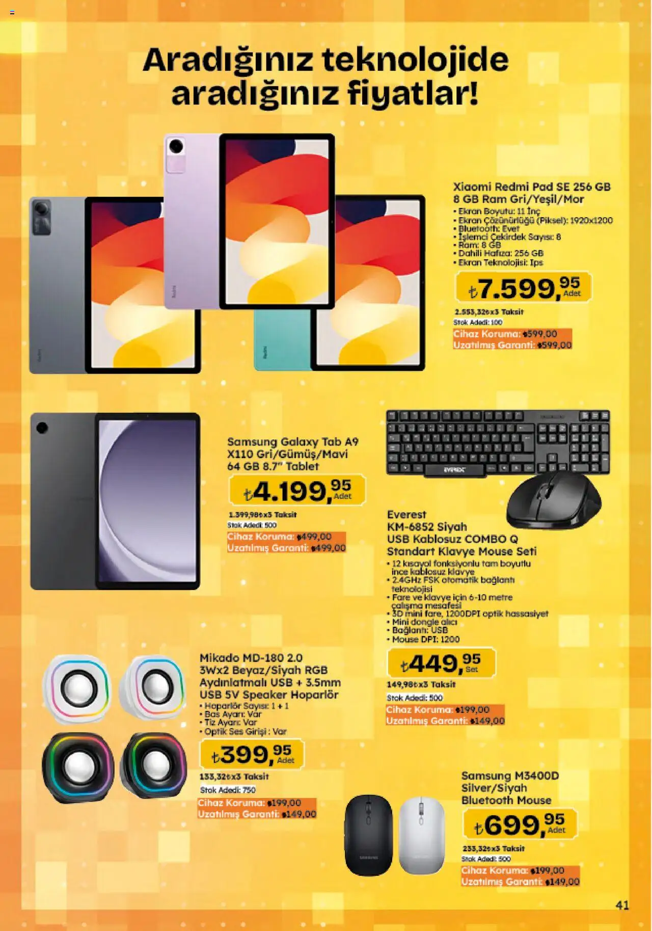 Migros Katalog - 5M Migroskop Dijital - 21.08.2025 tarihinden itibaren geçerlidir | Sayfa: 41 | Ürünler: Tablet, Ses, Hoparlör, USB
