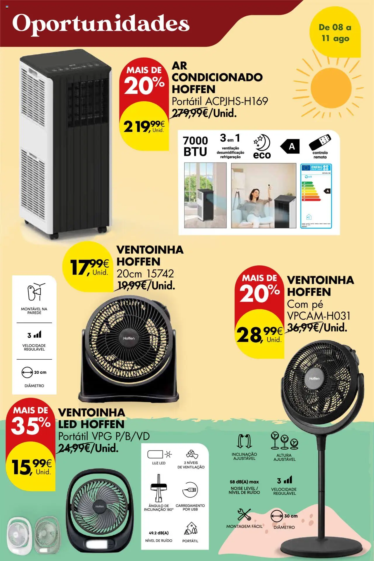 Pingo Doce Poupe este Fim de Semana │ válido de 08.08.2025 | Página: 18 | Produtos: USB, Ar condicionado