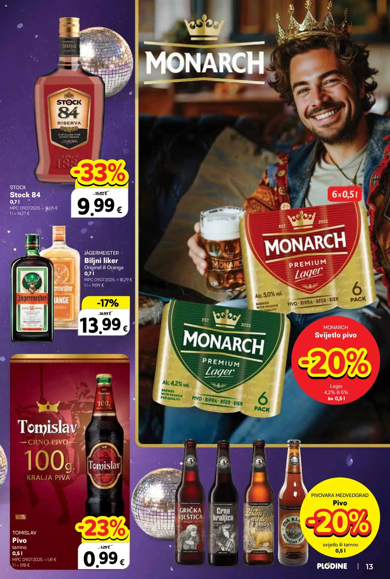 Plodine katalog | vrijedi od 27.12.2025 | Stranica: 13 | Proizvodi: Jägermeister, Pivo, Liker