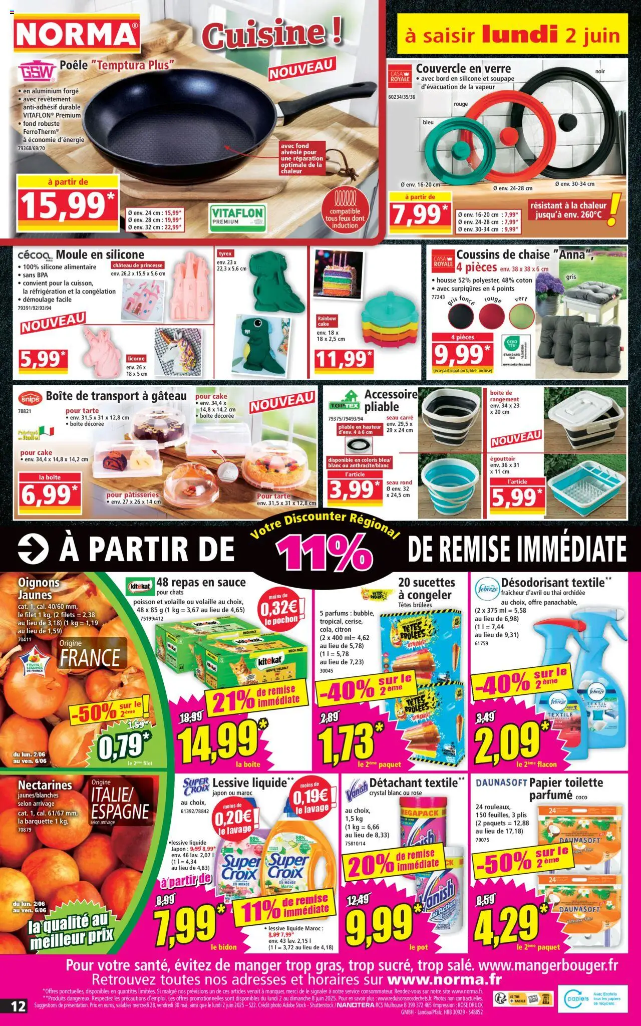  | Page: 12 | Produits: Nectarine, Poêle, Détachant, Détergent
