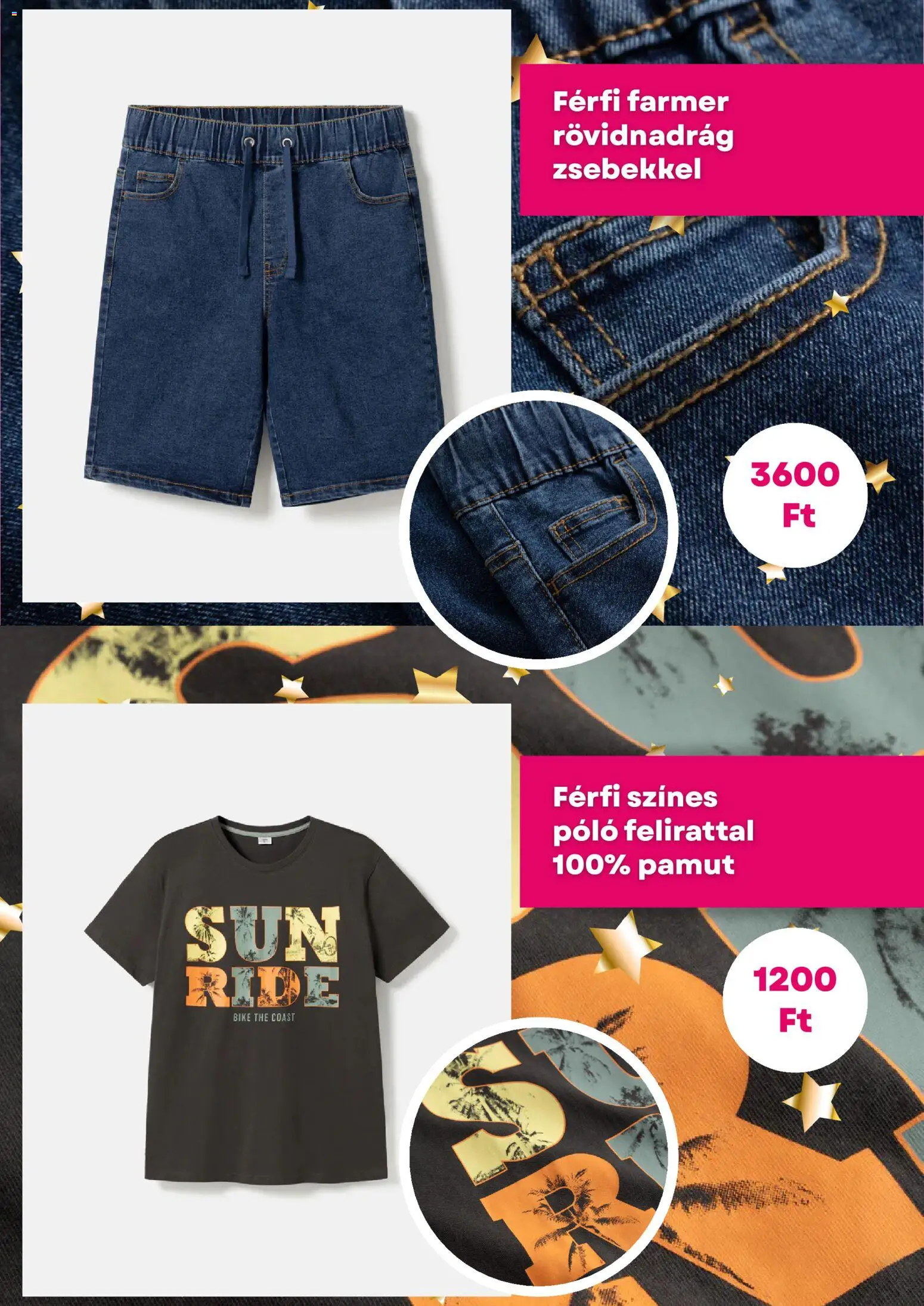 Pepco akciós ujság - amely érvényes a következő dátumtól: 23.04.2026 | Oldal: 4 | Termékek: Farmer, Rövidnadrág