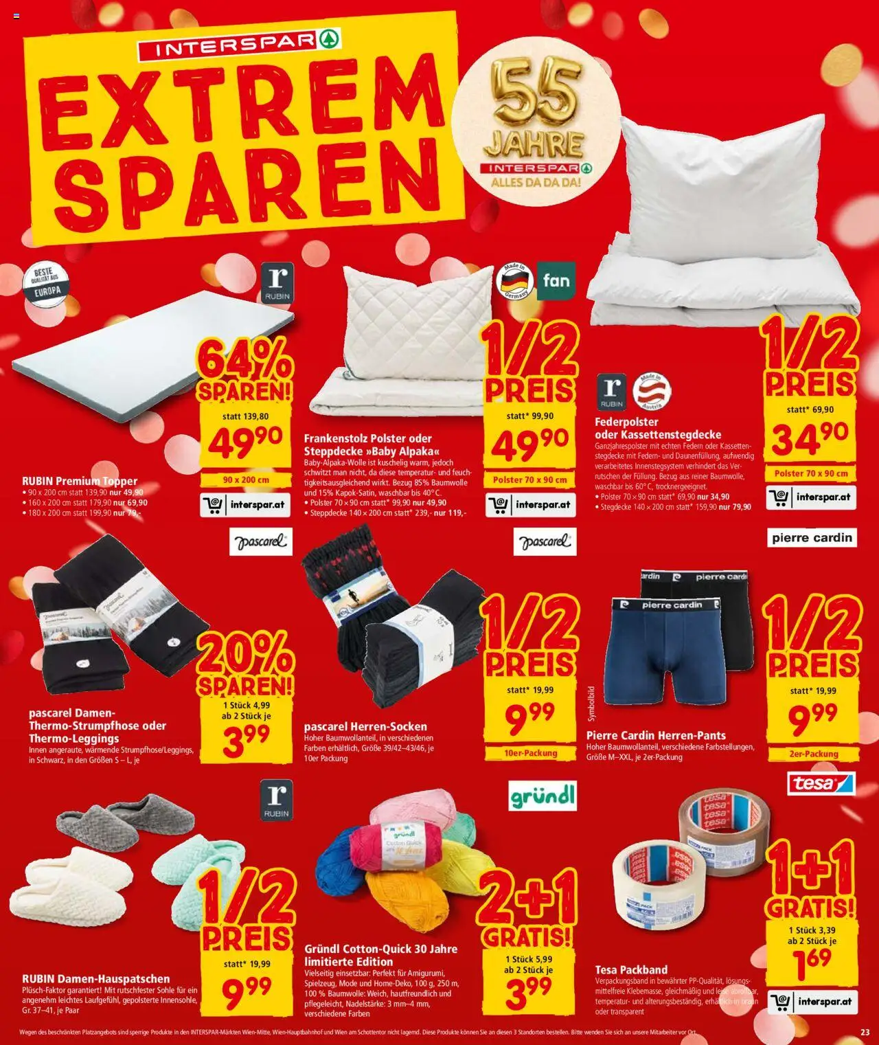Interspar Flugblatt - Niederösterreich gültig ab 23.10.2025 | Seite: 23