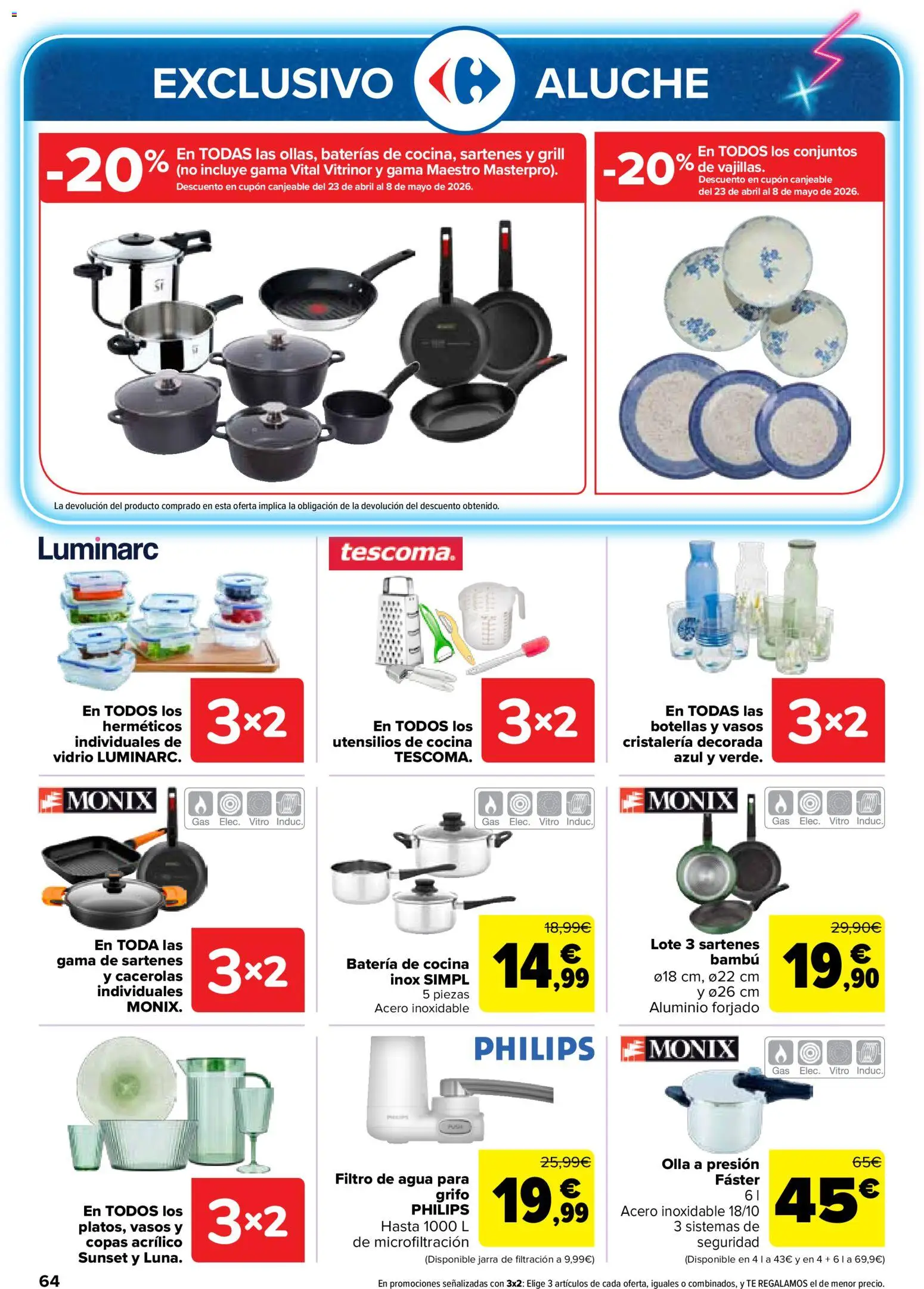 Carrefour folleto │ válido desde el 07.04.2026 | Página: 68 | Productos: Vasos, Cocina, Batería
