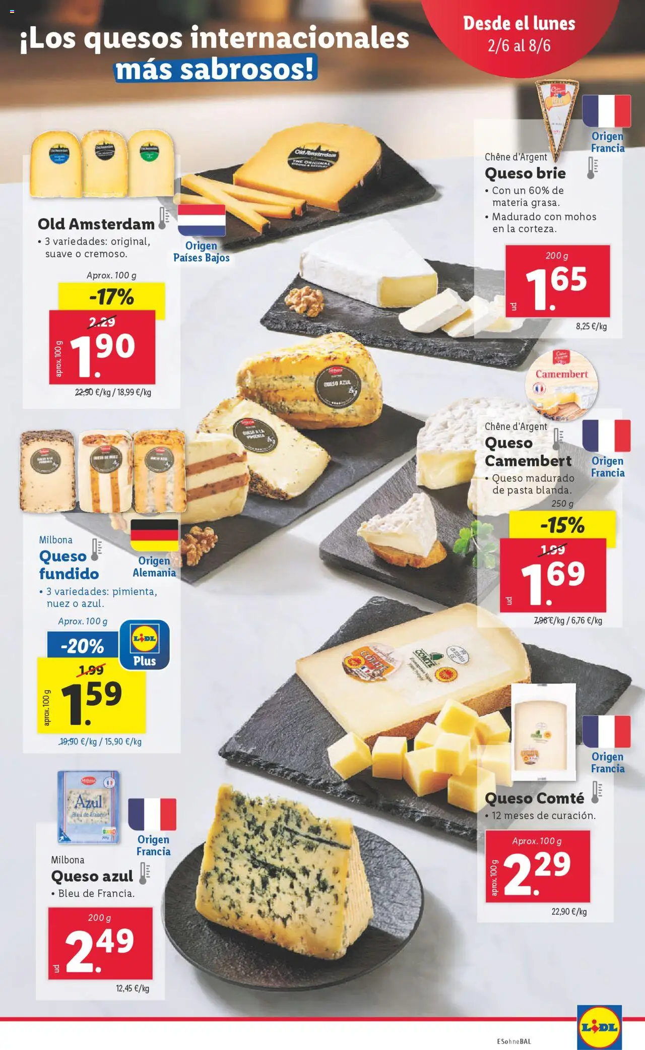 Lidl catálogo MAD │ válido desde el 02.06.2025 | Página: 9 | Productos: Γραβάτα, Μπάρα σαπουνιού, Queso, Pasta