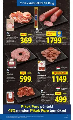 Lidl Akciós újság - amely érvényes a következő dátumtól: 15.01.2026 | Oldal: 7