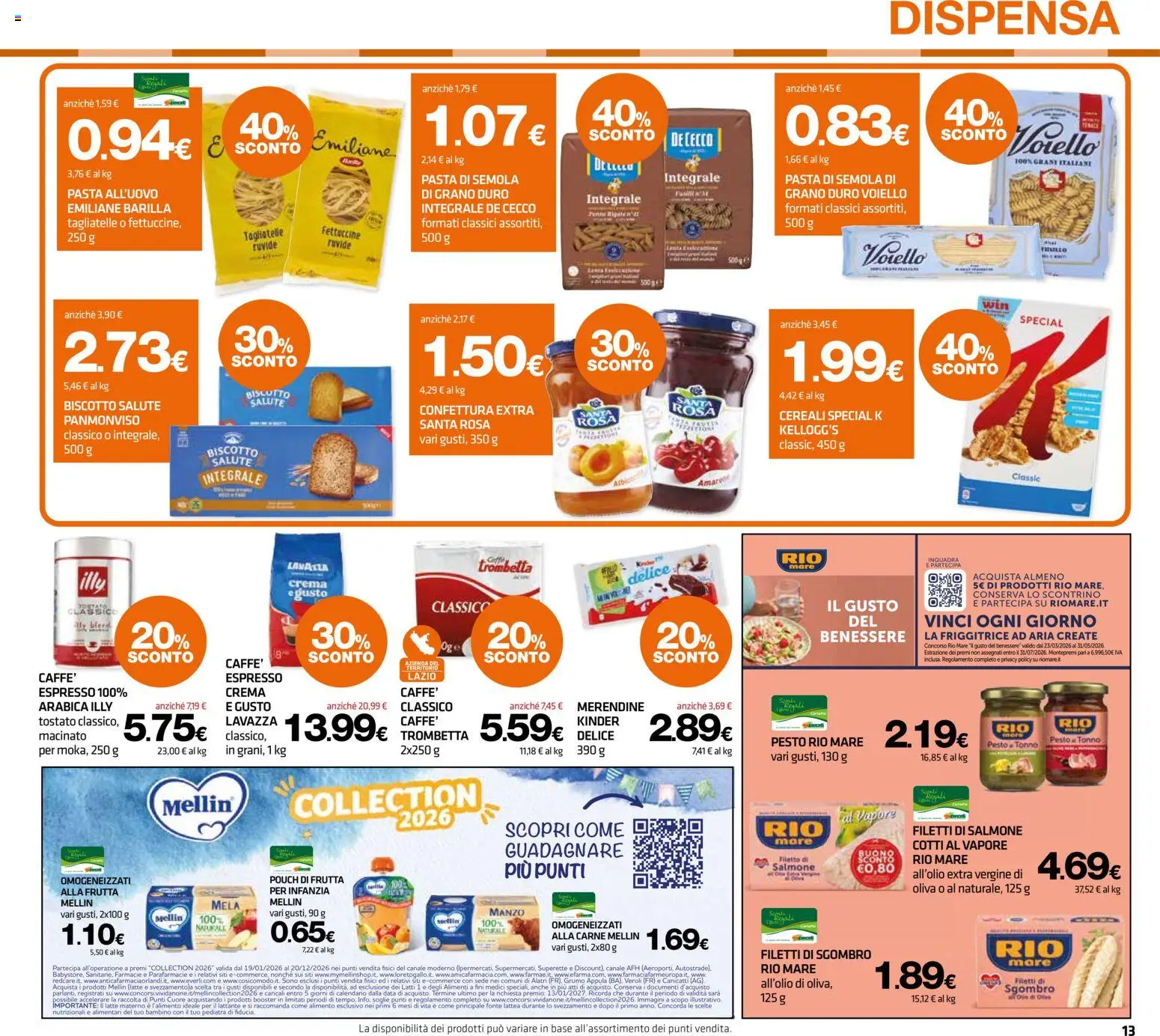 Volantino Superconti del 26.03.2026 | Pagina: 13 | Prodotti: Salmone, Latte, Data, Friggitrice
