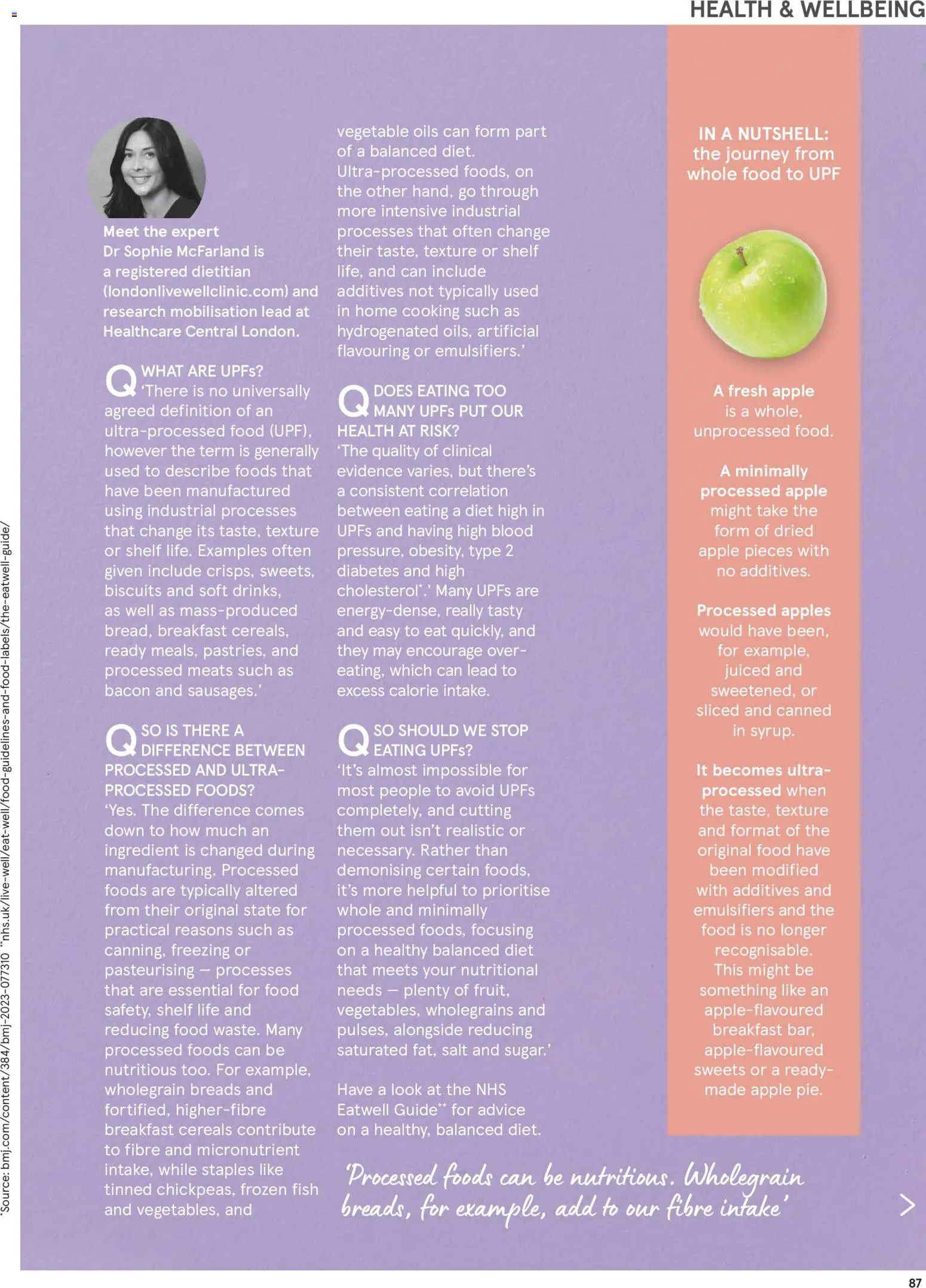 {H1} | Page: 87 | Products: Shelf, Apples, Fish, Cereals