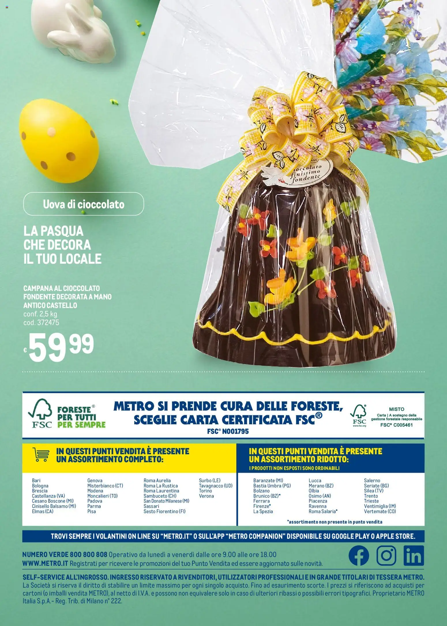 Volantino Metro del 05.03.2026 | Pagina: 16 | Prodotti: Balsamo, Uova, Cioccolato, TV