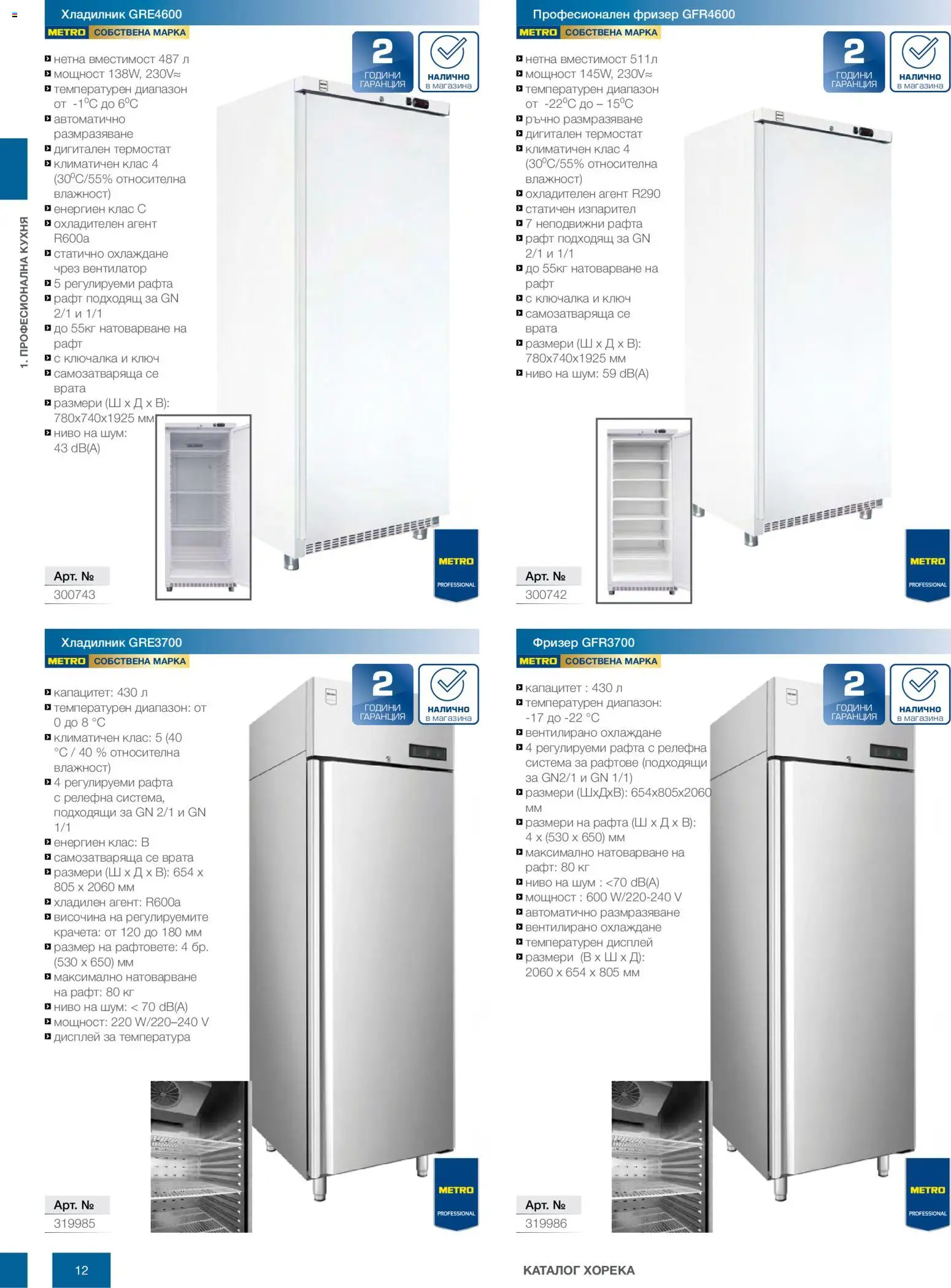 {H1} | Страница: 12 | Продукти: Хладилник, Фризер, Вентилатор, Рафт