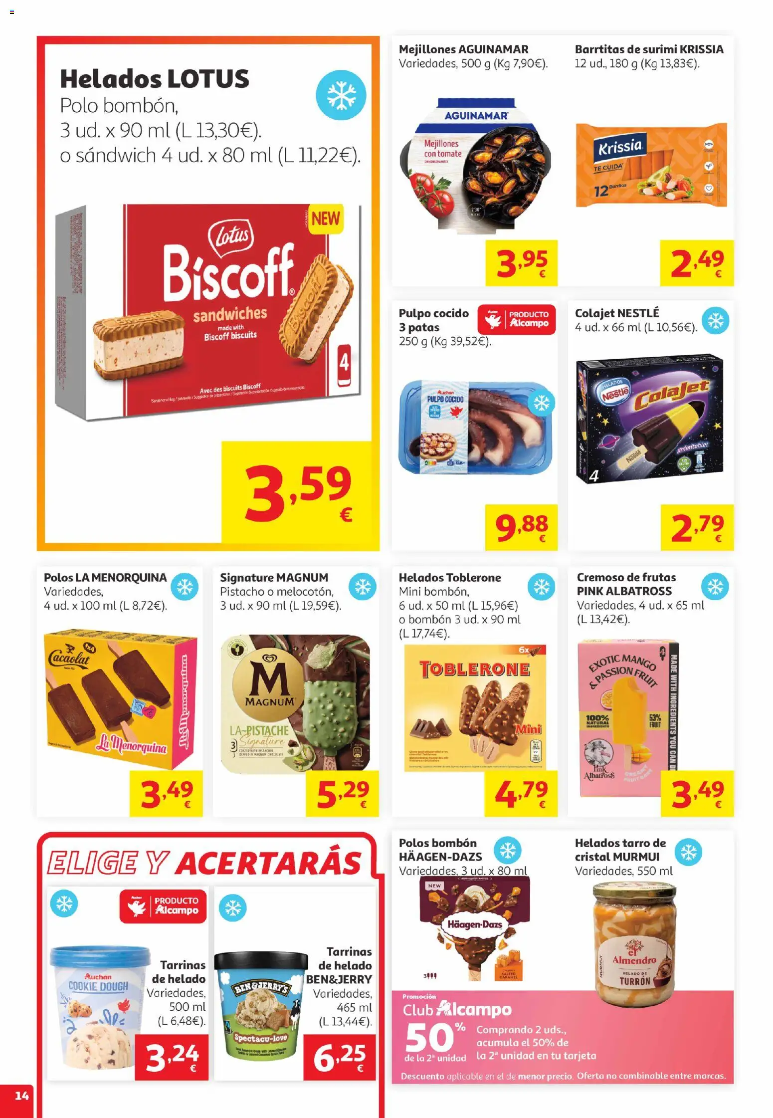 Alcampo Canarias │ válido desde el 05.05.2026 | Página: 14 | Productos: Té, Helado, Ρούτερ