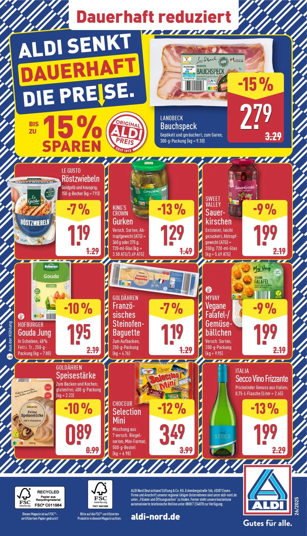 Aldi Prospekt 	 - gültig ab dem 23.06.2025 | Seite: 4 | Produkte: Gewicht, Kocher, Baguette, Gurken