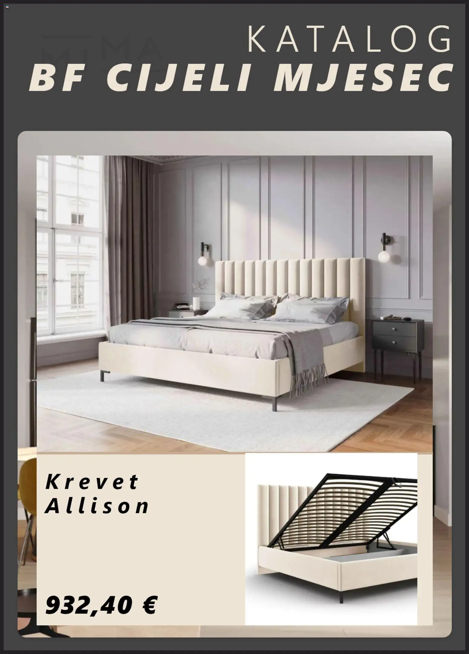 Mima namještaj katalog | vrijedi od 03.11.2025 | Stranica: 7 | Proizvodi: Krevet