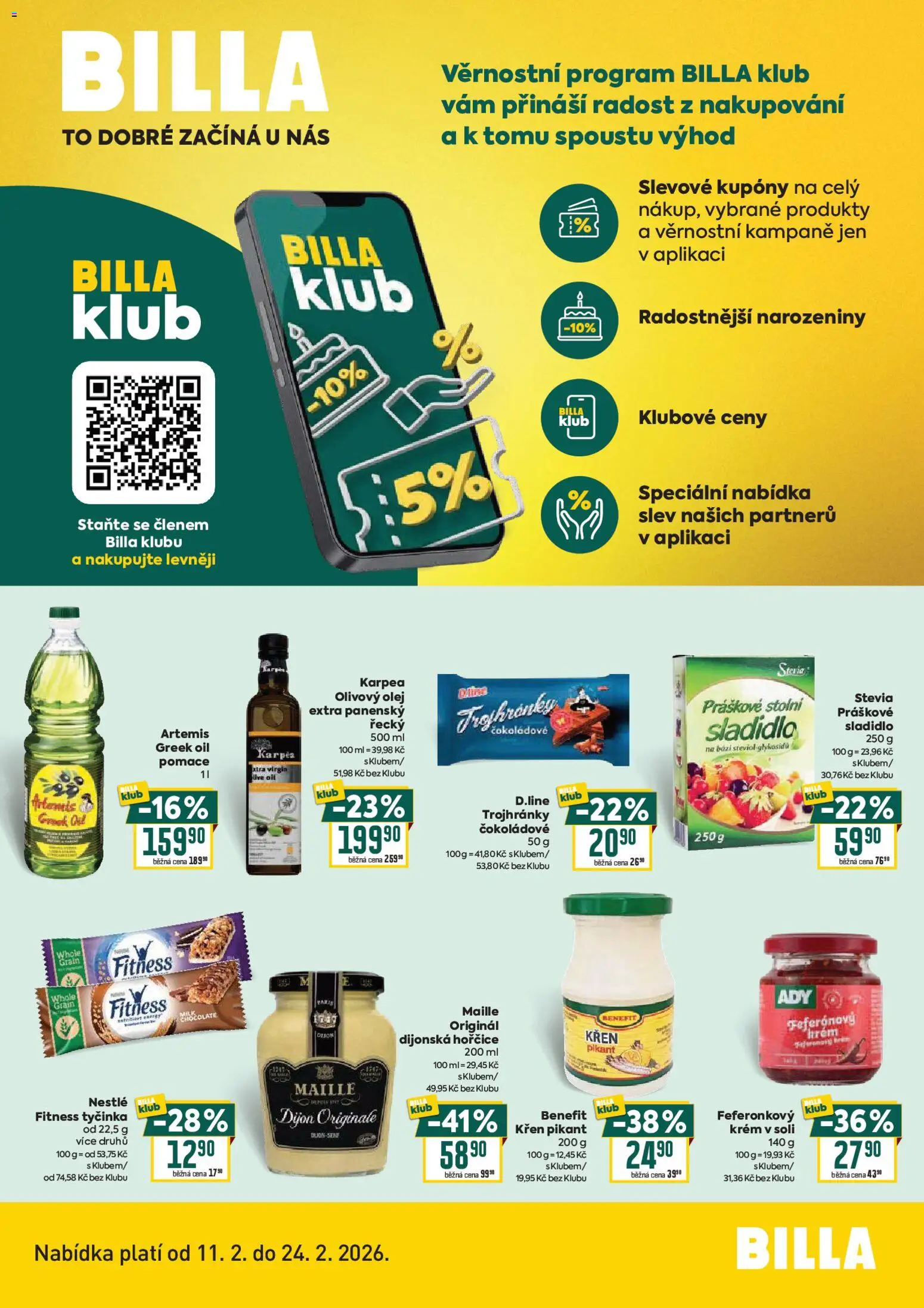 Billa leták - Bonus club od 11.02.2026 | Strana: 1