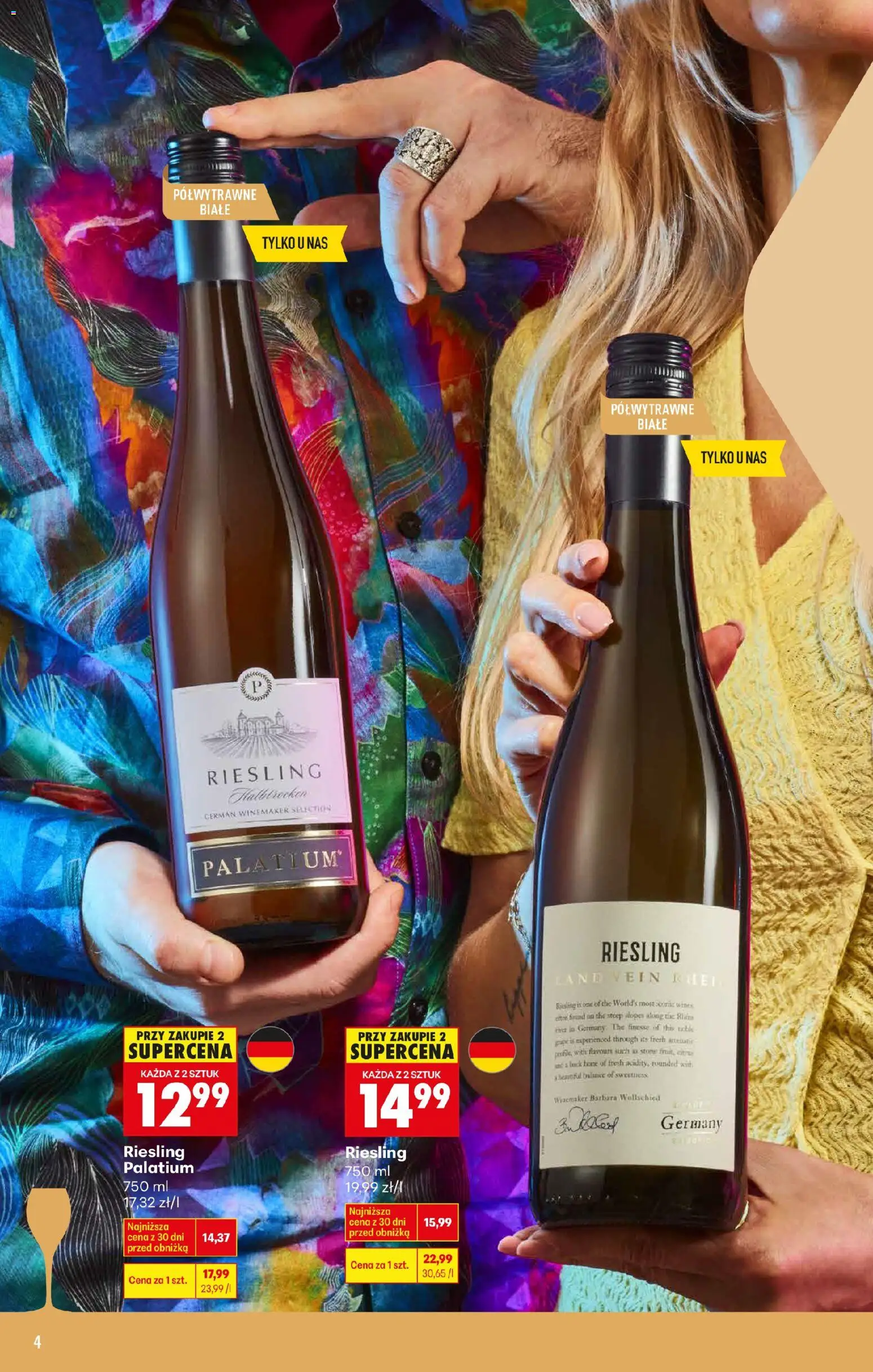 Biedronka gazetka - Czas na toast od 02.01.2026 | Strona: 4 | Produkty: Riesling