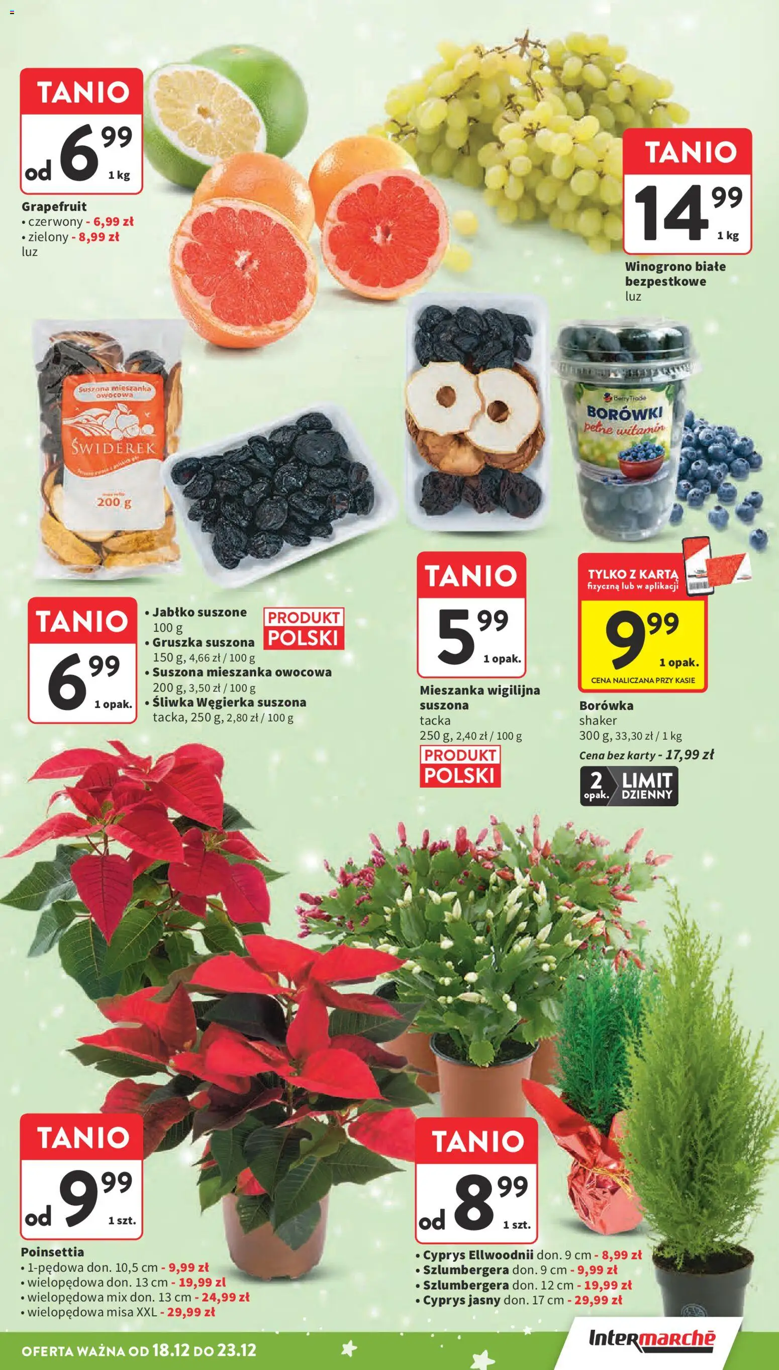 Intermarche Gazetka od 18.12.2025 | Strona: 33 | Produkty: Karta, Gruszka, Winogrono