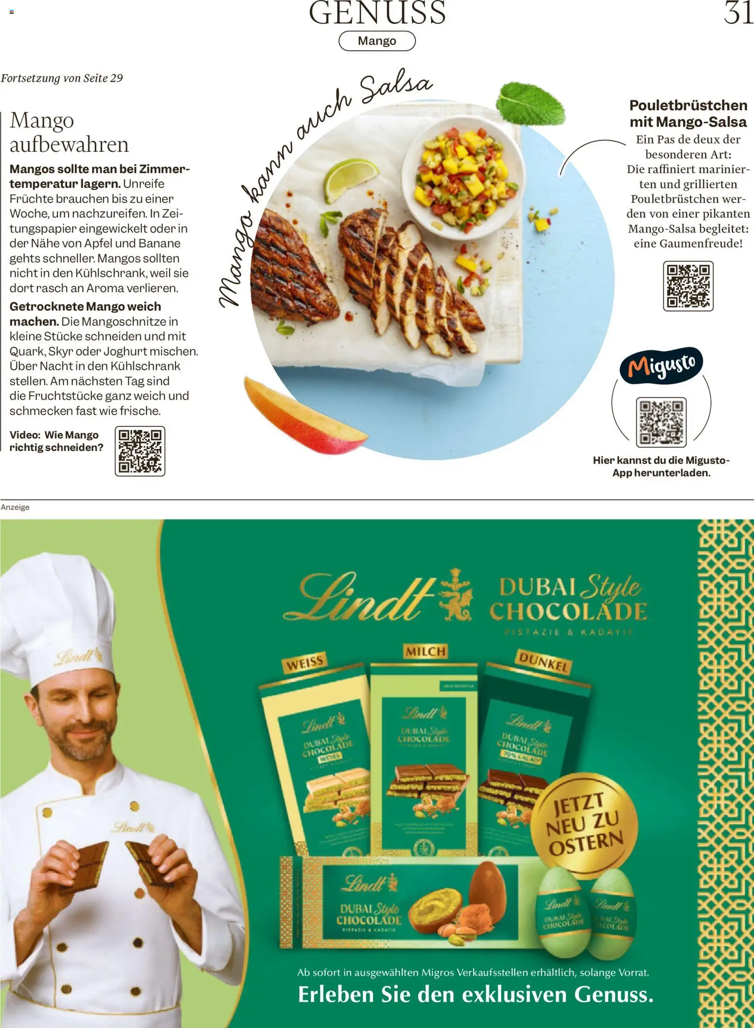 Migros Magazin – gültig ab 18.02.2026 | Seite: 31 | Produkte: Milch, Äpfel, Früchte, Video