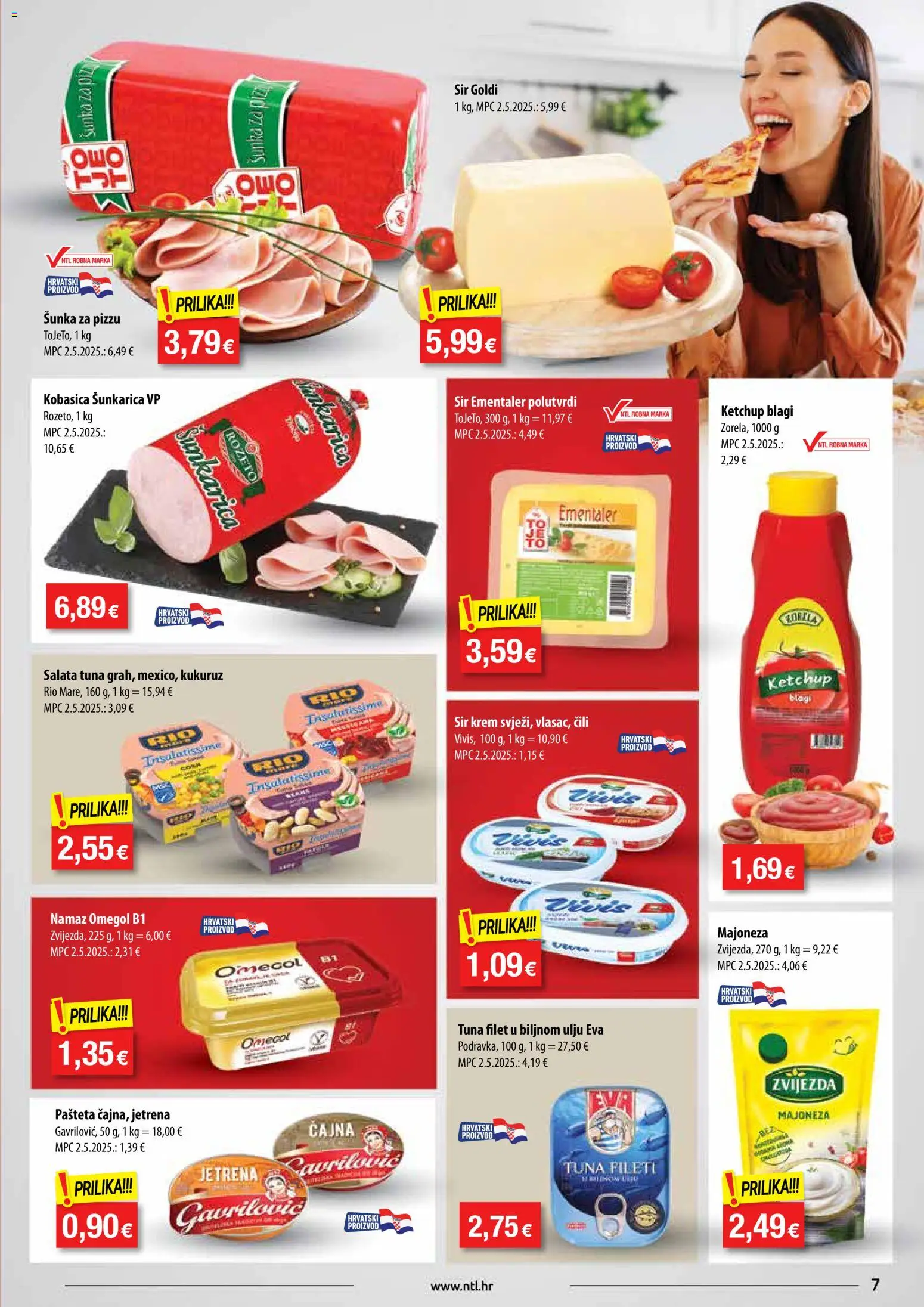 NTL katalog | vrijedi od 29.10.2025 | Stranica: 7 | Proizvodi: Pašteta, Salata, Majoneza, Namaz