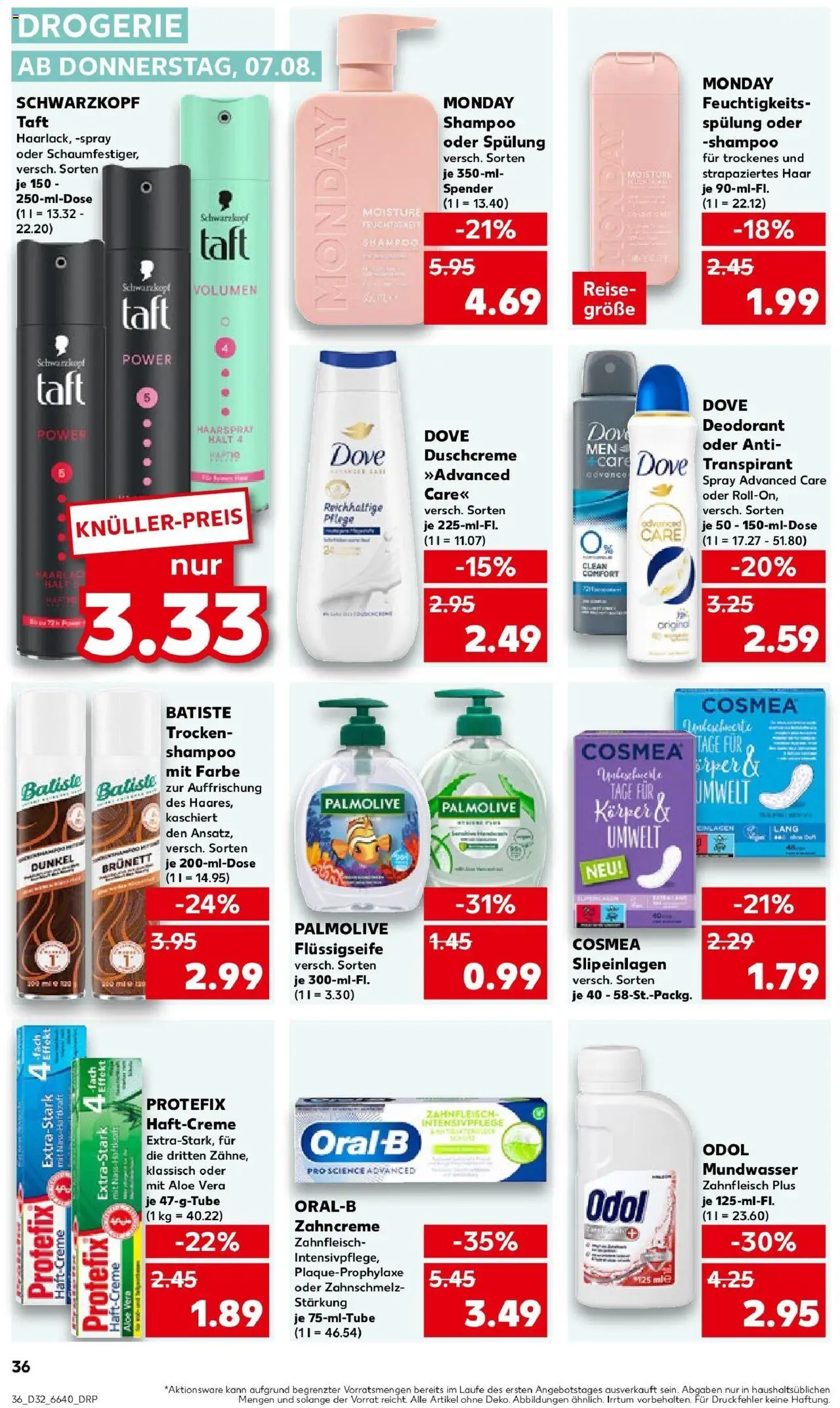 Kaufland prospekt Leonberg	 - gültig ab dem 10.08.2025 | Seite: 49 | Produkte: Shampoo, Haarspray, Mundwasser, Duschcreme