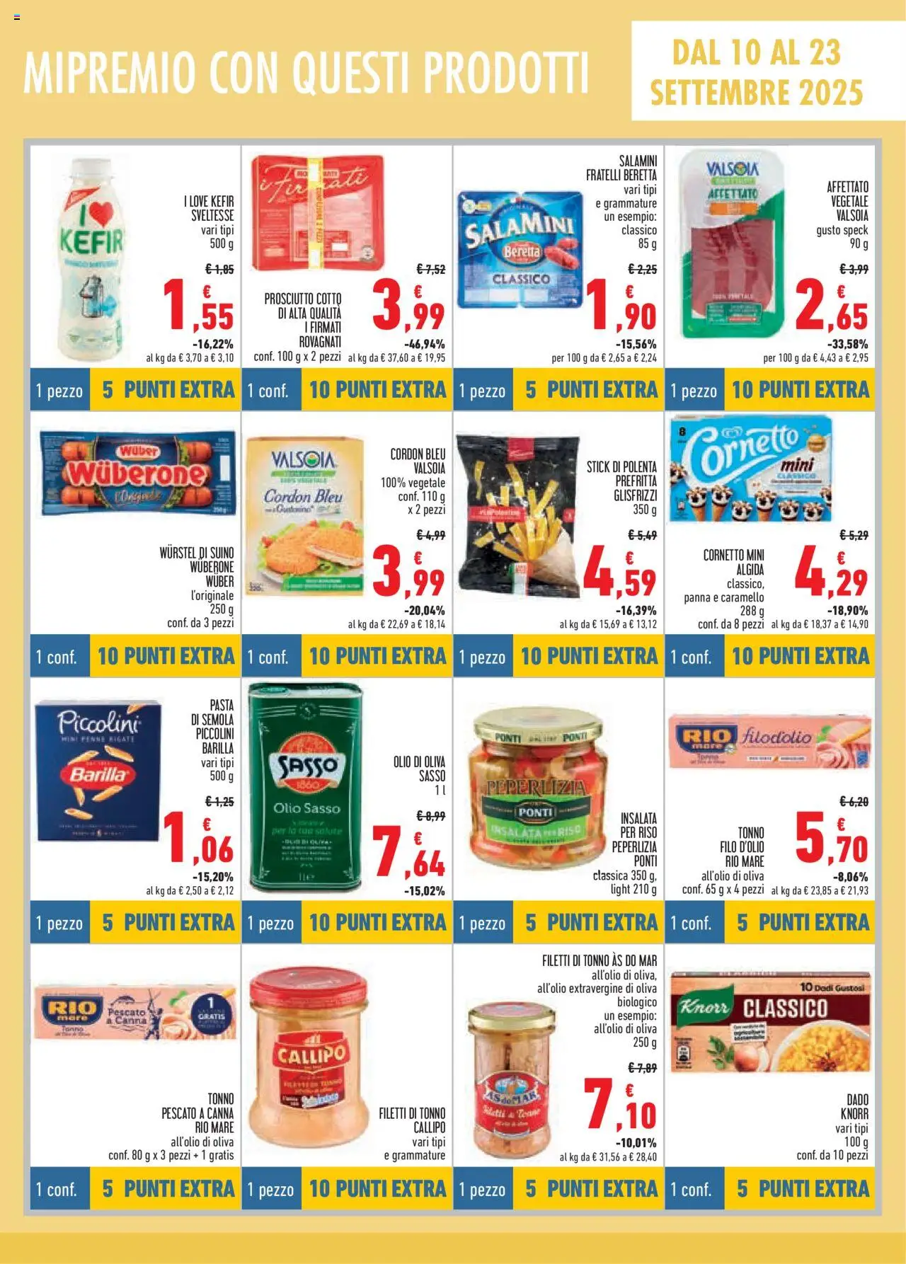 Volantino Conad del 10.09.2025 | Pagina: 5 | Prodotti: Insalata, Suino, Prosciutto, Wurstel