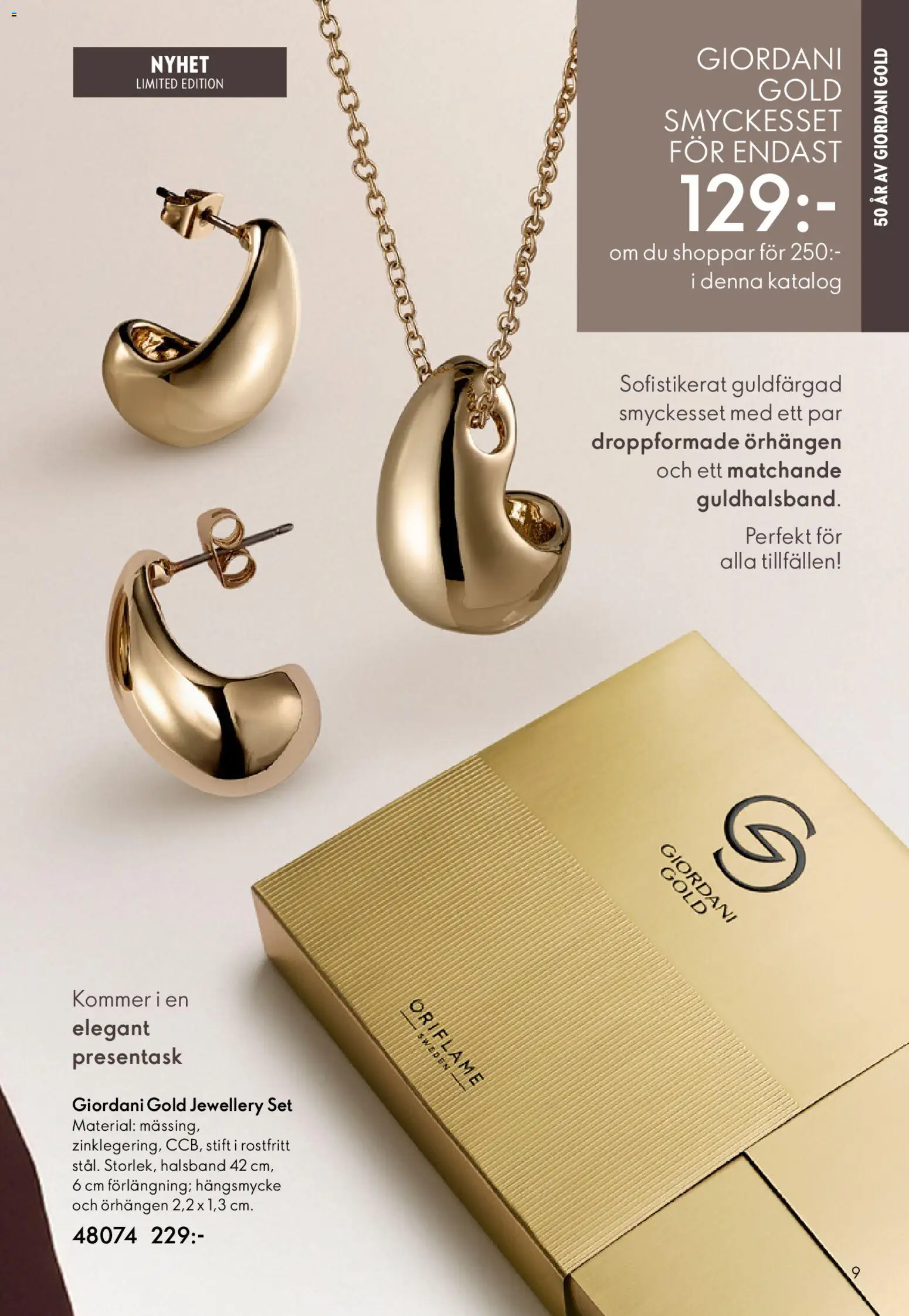 Oriflame reklamblad aktuell från 18.02.2026 | Sida: 9 | Produkter: Halsband, Örhängen, Set