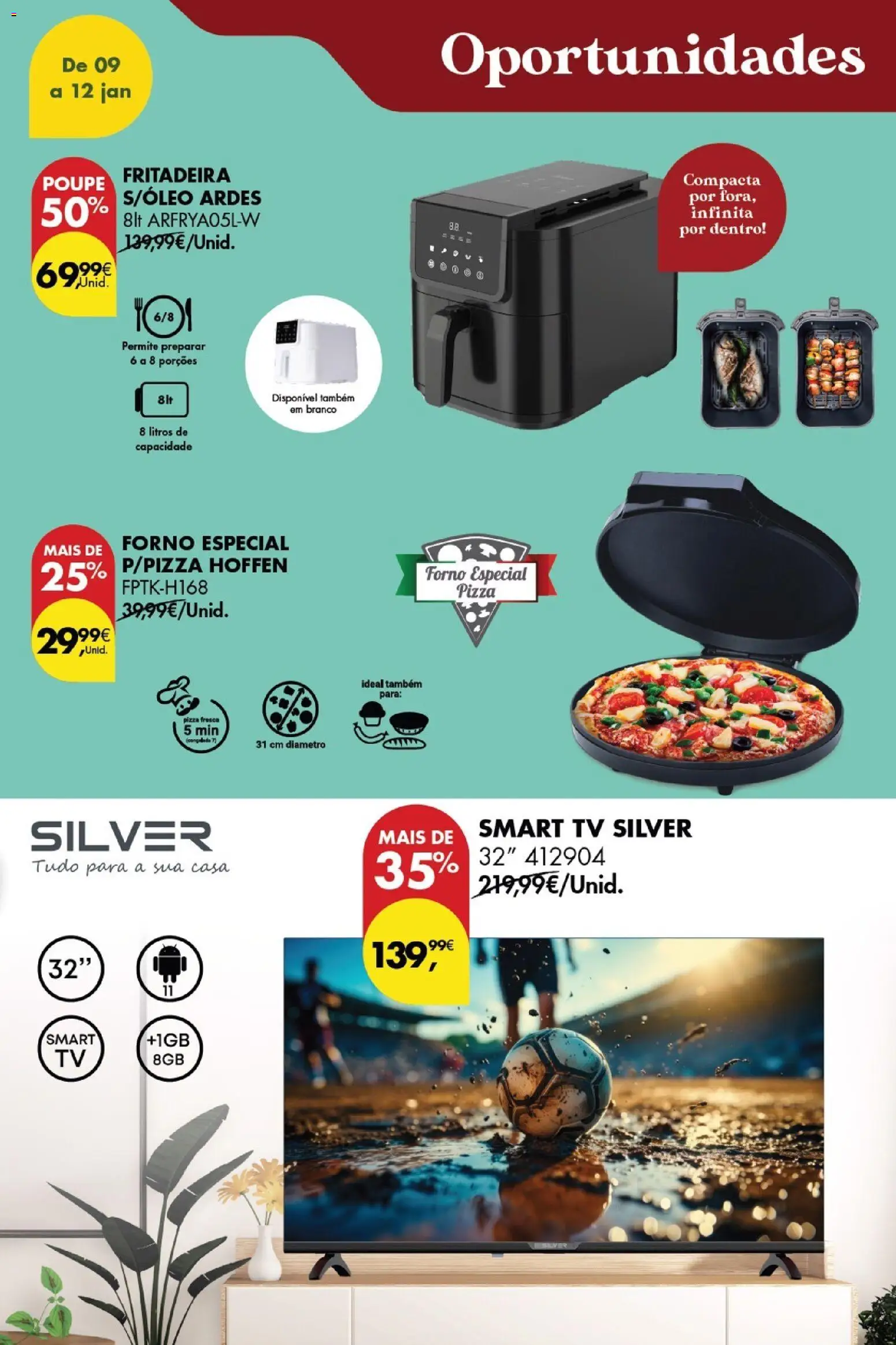 Pingo Doce Poupe este Fim de Semana │ válido de 09.01.2026 | Página: 17 | Produtos: Forno, Air fryer, Pizza