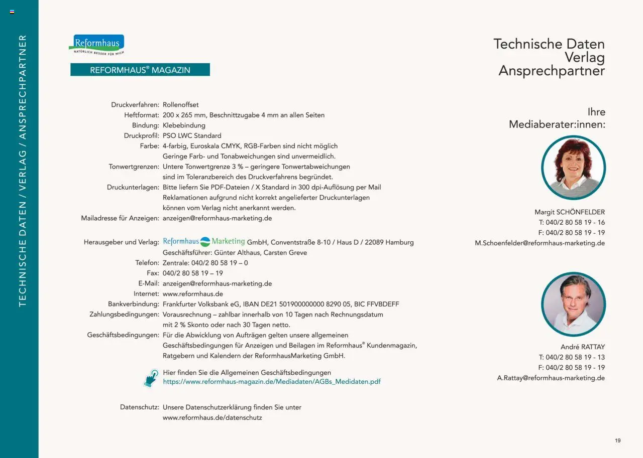 Reformhaus Bacher Themenplan 2025 - gültig ab dem 01.01.2025 | Seite: 19 | Produkte: Telefon