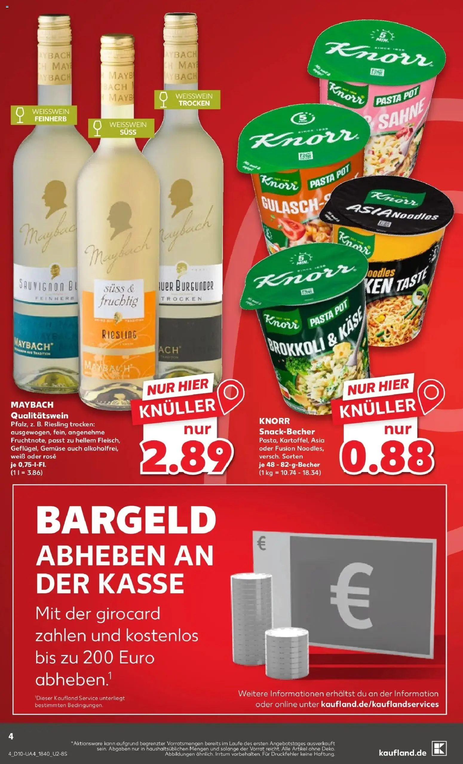 Kaufland Prospekt Straelen	 – gültig ab 02.03.2026 | Seite: 16 | Produkte: Weißwein trocken, Knorr, Gulasch, Sahne