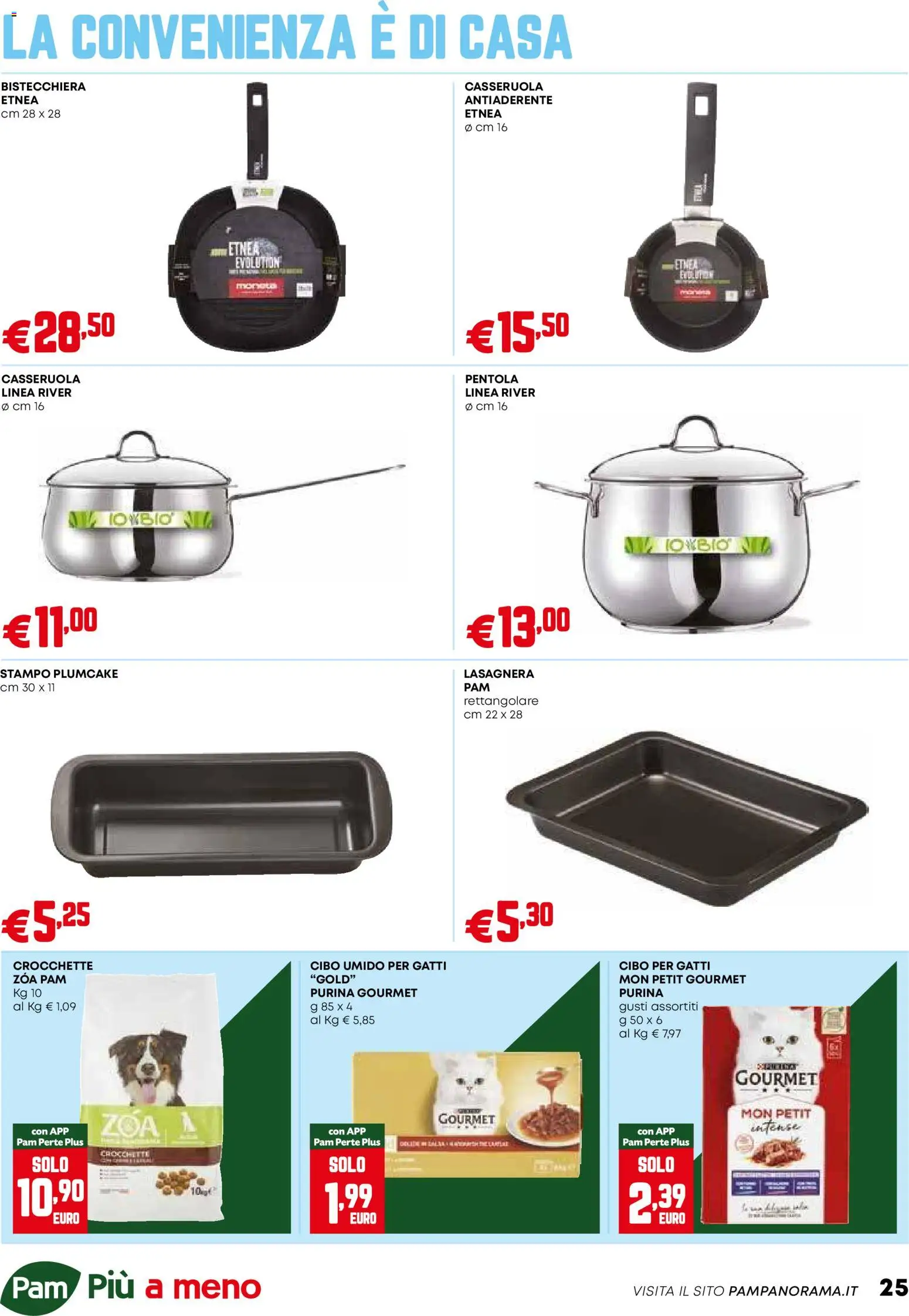 Volantino PAM del 18.12.2025 | Pagina: 25 | Prodotti: Bistecchiera, Crocchette, Plumcake, Casseruola