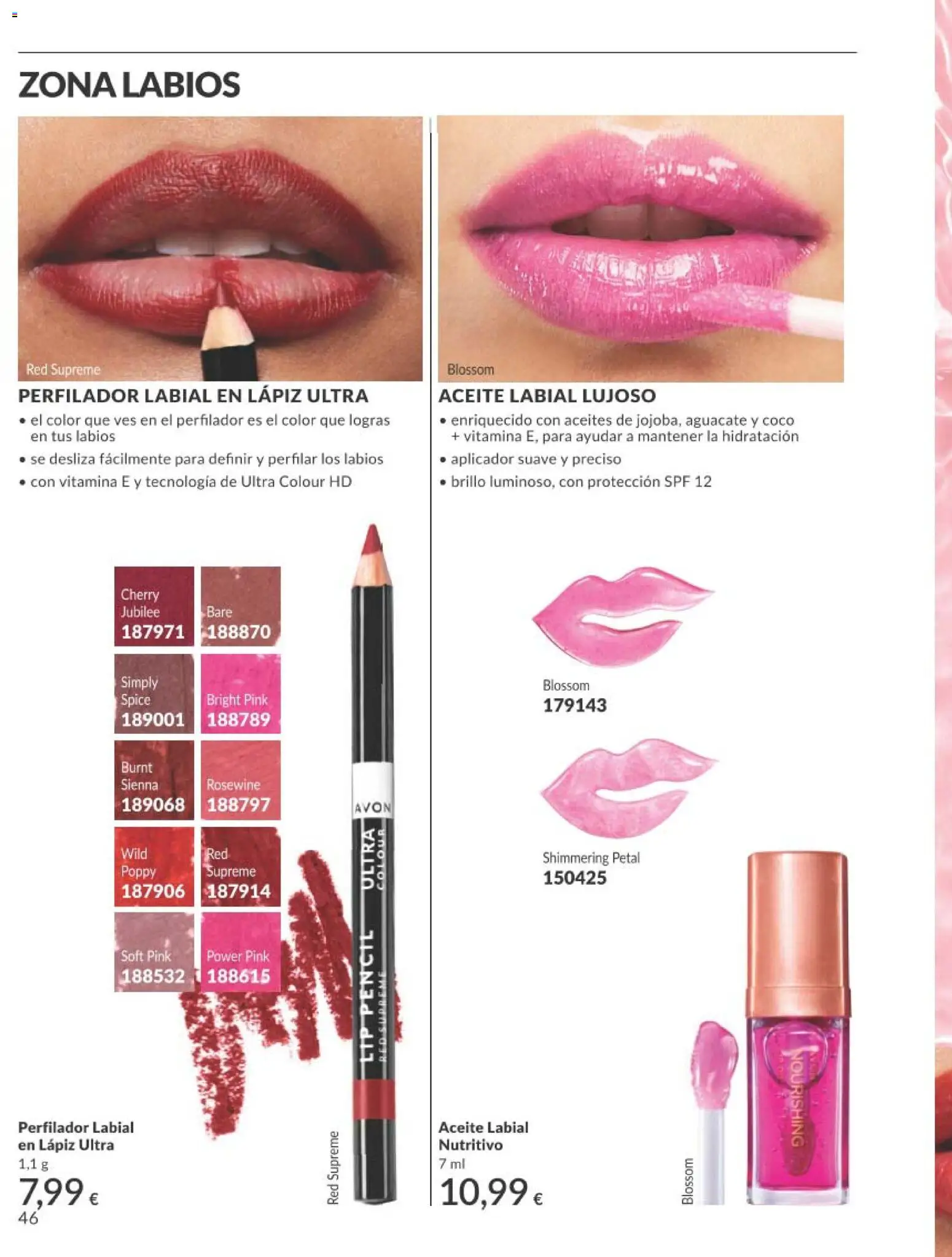 Catálogo AVON campaña 4 │ válido desde el 01.04.2026 | Página: 46 | Productos: Aceite, Τυρόπιτα