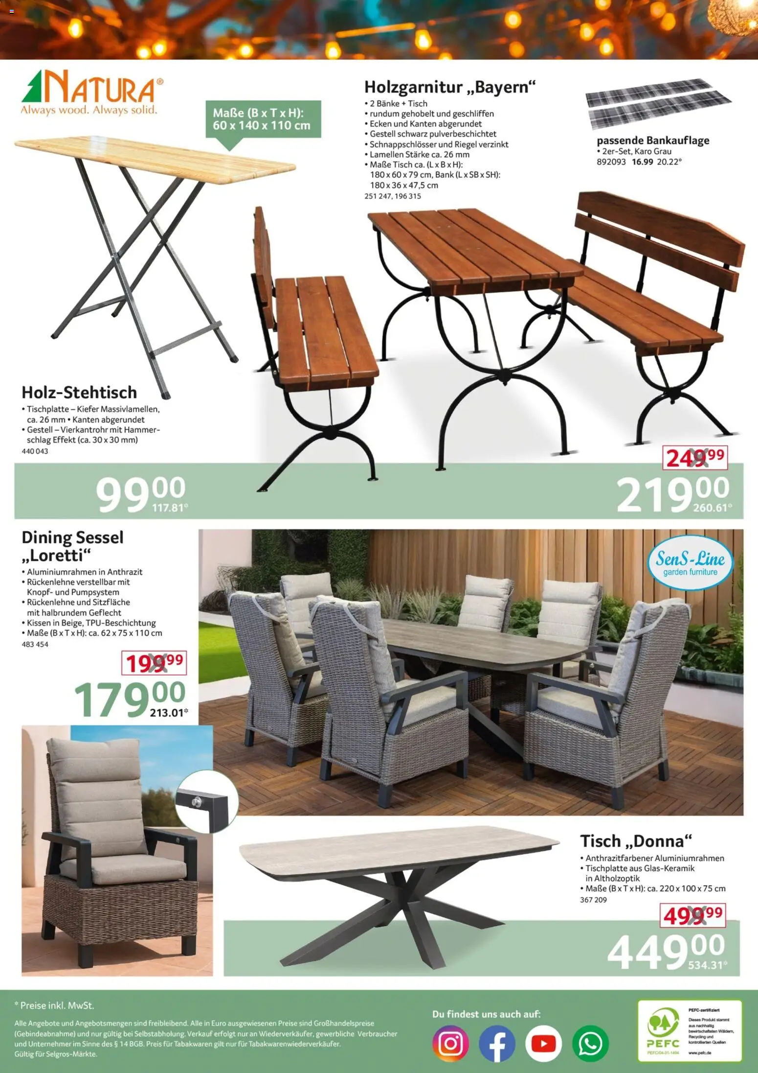 Selgros Nonfood – gültig ab 30.04.2026 | Seite: 24 | Produkte: Kissen, Sessel, Tisch