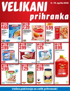 Eurospin katalog akcije – veljaven od 09.04.2026 | Stran: 2 | Izdelki: Sirni namaz, Jajca, Majoneza, Omaka