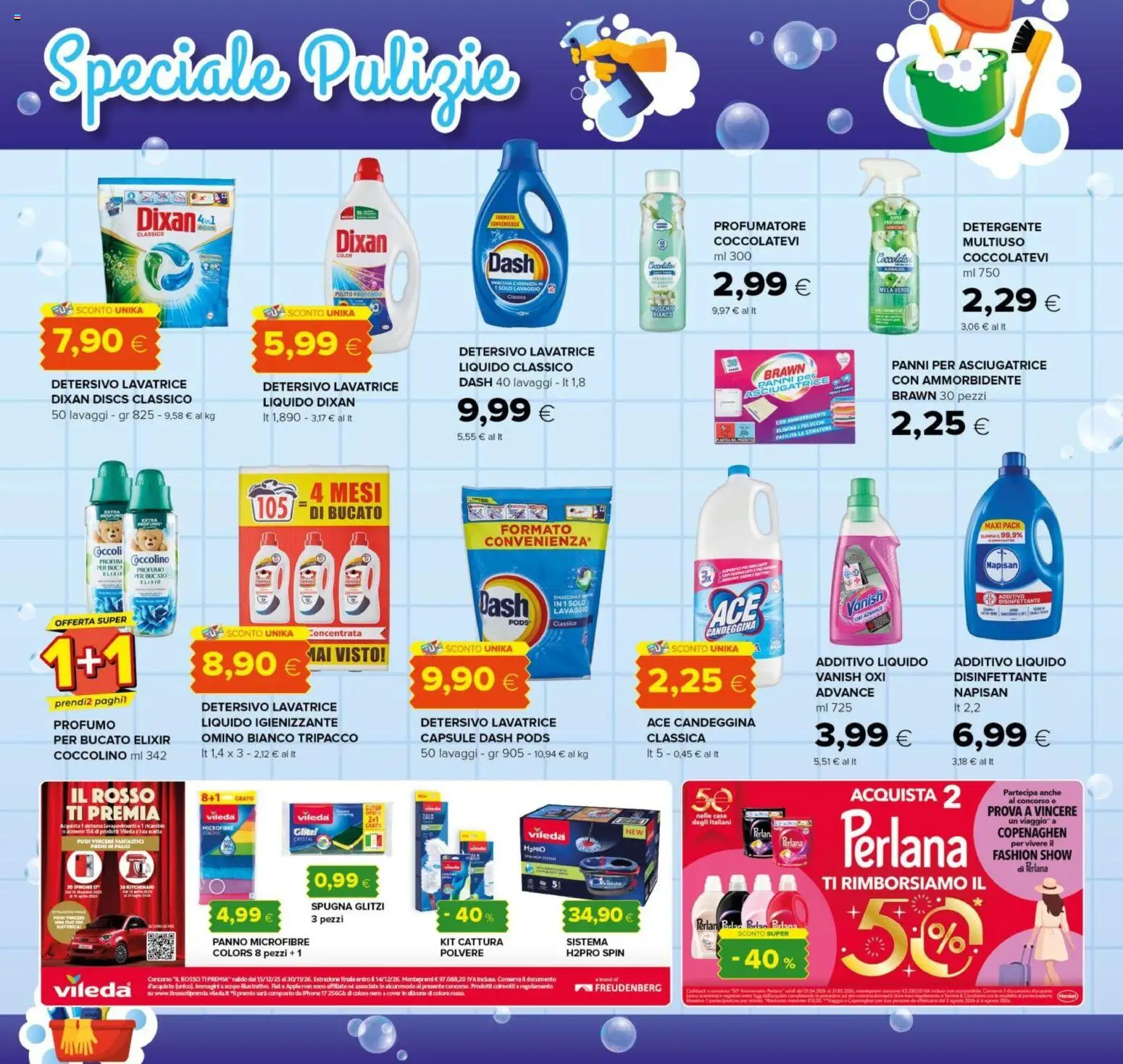 Volantino Oasi del 07.04.2026 | Pagina: 20 | Prodotti: Ammorbidente, Detergente, Silicone, Profumo