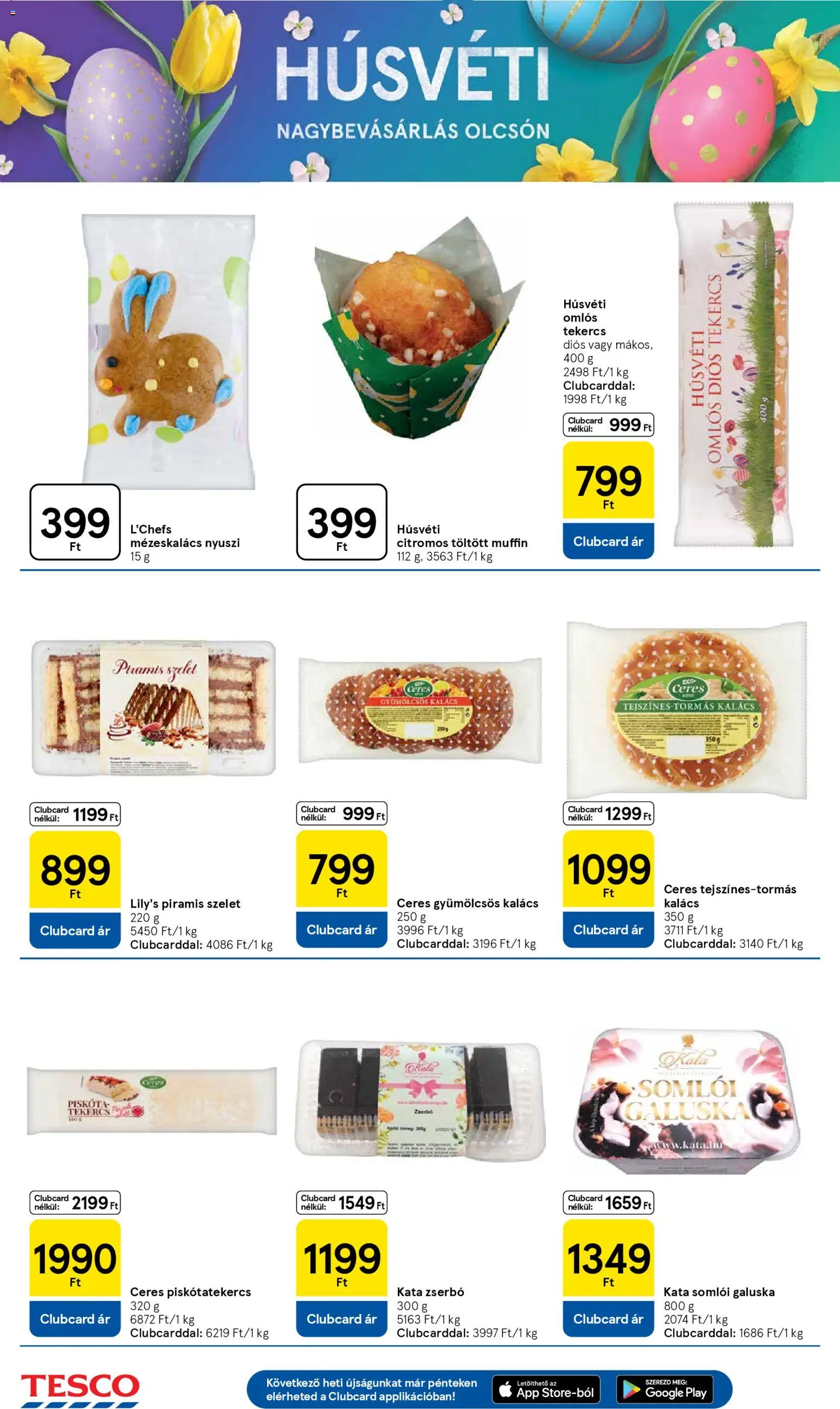 Tesco akciós ujság - amely érvényes a következő dátumtól: 31.03.2026 | Oldal: 6 | Termékek: Piskóta, Muffin, Kalács, Mézeskalács