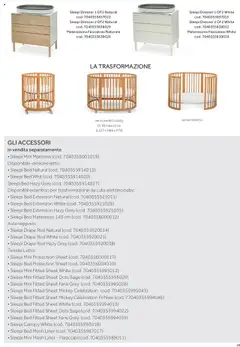 Anteprima del volantino Catalogo Camarette e Lettini Prenatal	 valido a partire dal 01.01.2025 | Pagina: 22 | Prodotti: Lettino, Culla, Materasso, Fasciatoio