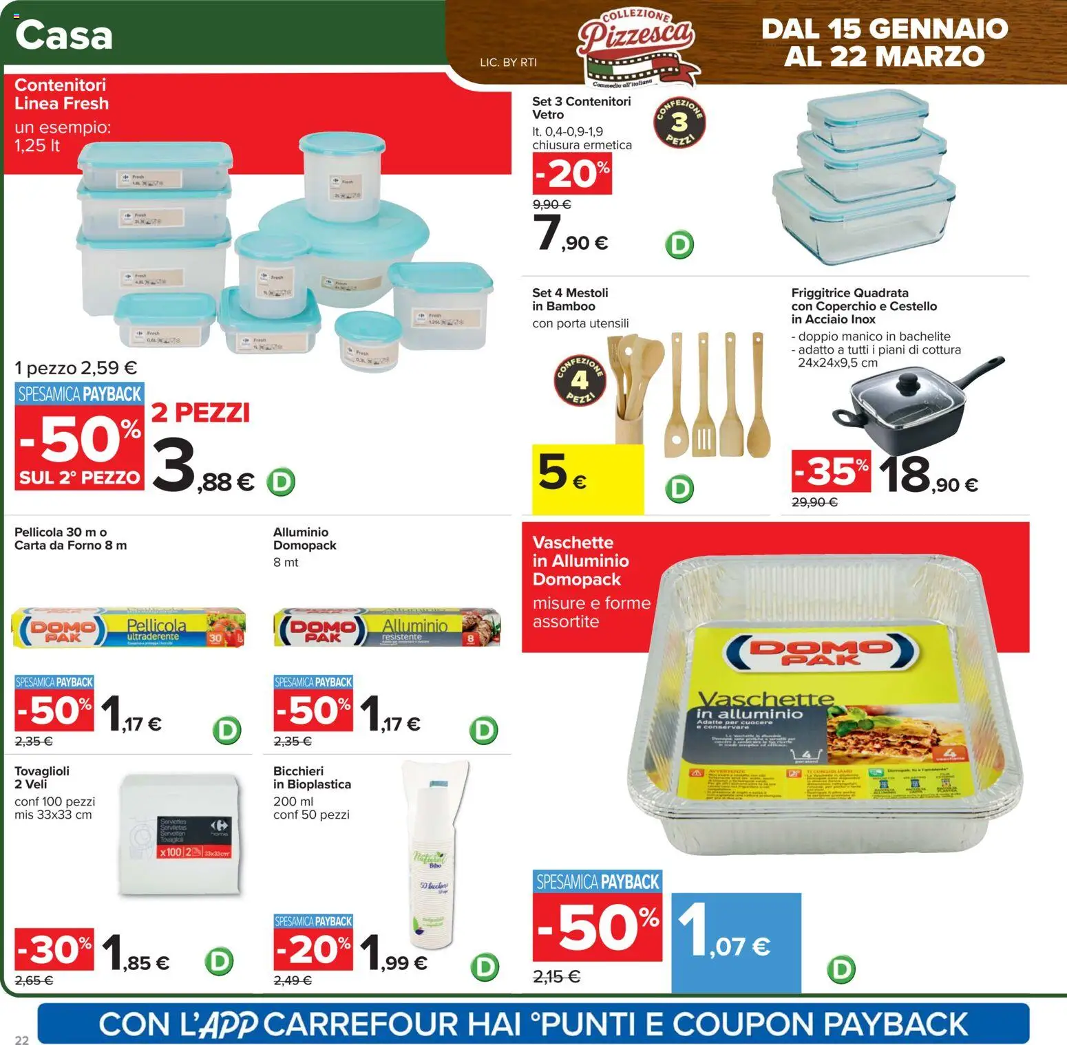 Volantino Carrefour del 27.01.2026 | Pagina: 22 | Prodotti: Forno, Pellicola, Alluminio, Vaschette