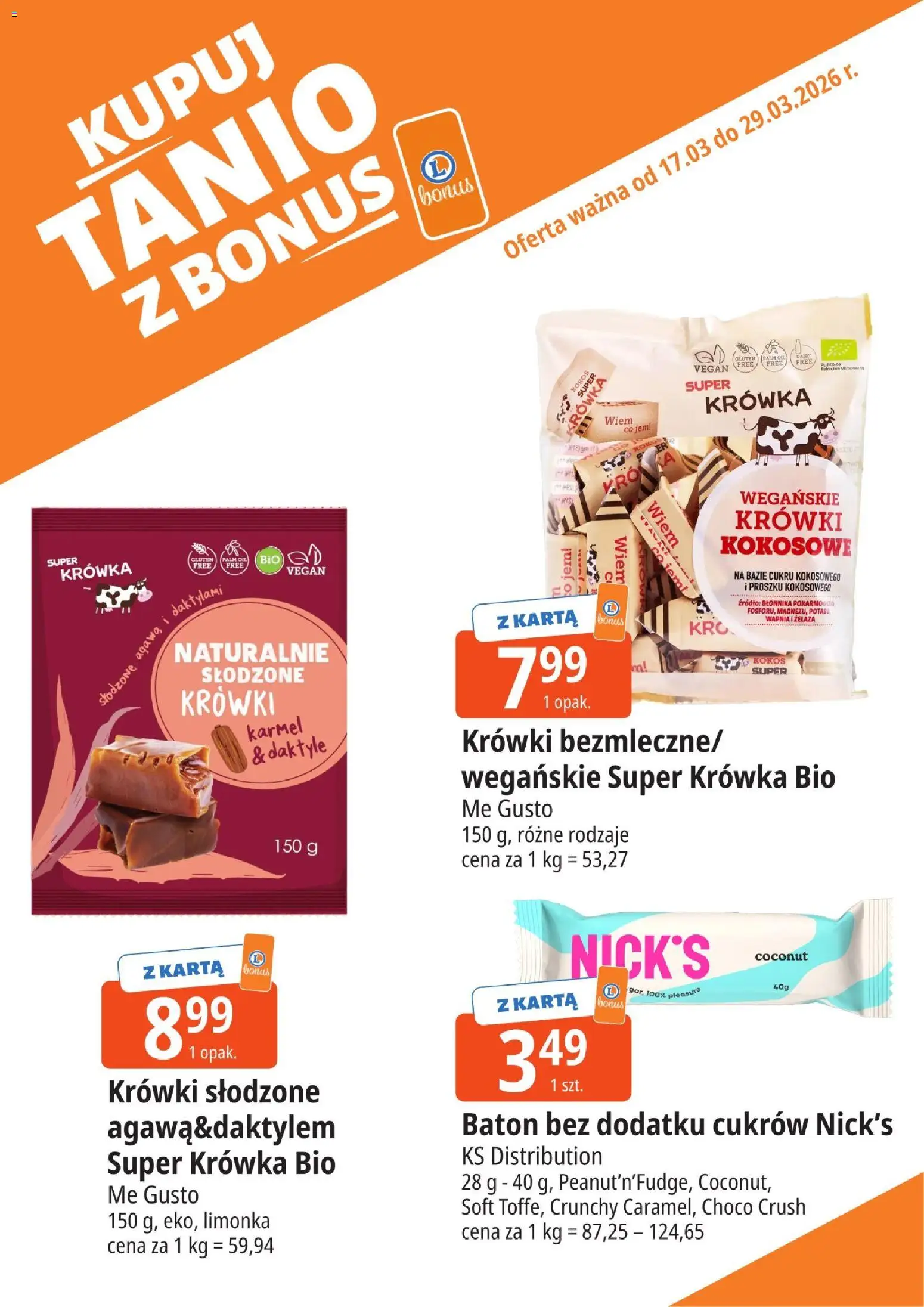 E.Leclerc gazetka - Elbląg kupony dodatkowe od 17.03.2026 | Strona: 12 | Produkty: Karta, Daktyle, Limonka, Baton