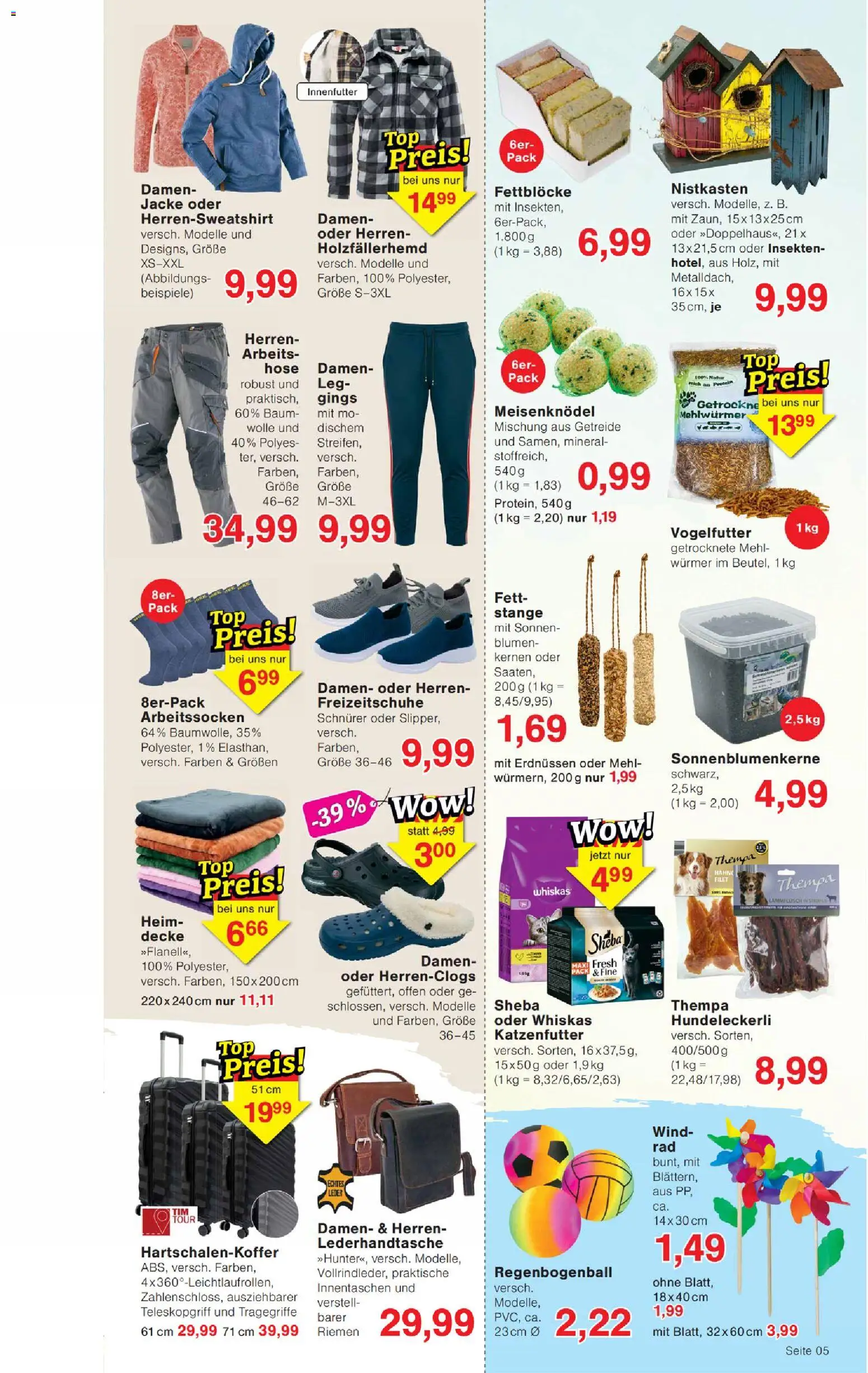 Wiglo Wunderland Prospekt 	 – gültig ab 02.03.2026 | Seite: 9 | Produkte: Blumen, Jacke, Getreide, Whiskas