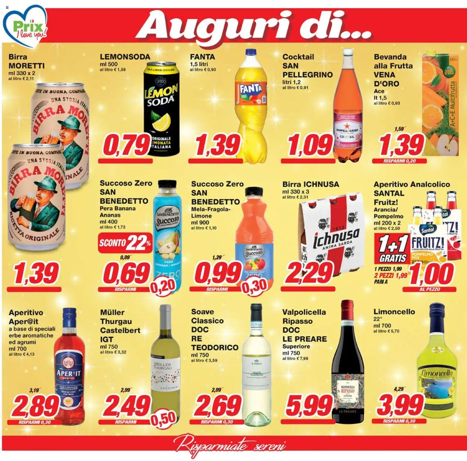 Volantino Prix del 12.12.2025 | Pagina: 12 | Prodotti: Limone, Agrumi, Ananas, Aperitivo