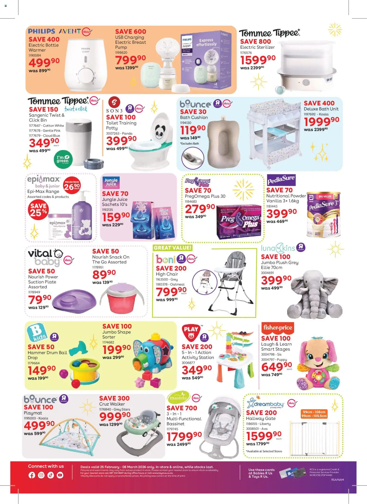 New Babies R Us catalogue – valid from 25.02.2026 | Page: 2 | Products: Cushion, Toys, Hammer, Stock
